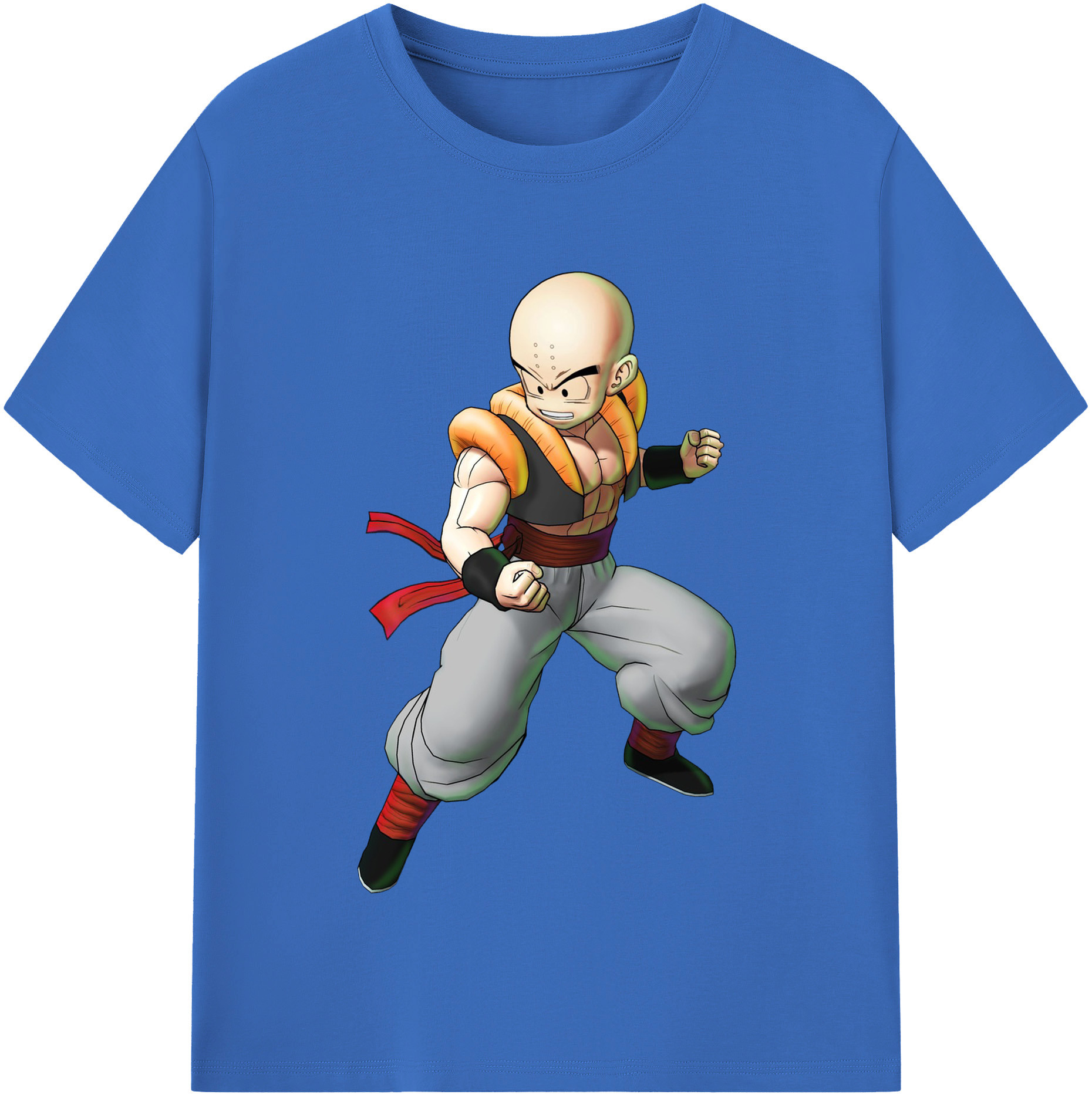 （画像用） ドラゴンボール クリリン DRAGON BALL krillin 綿100％半袖Tシャツ（フロントプリント）