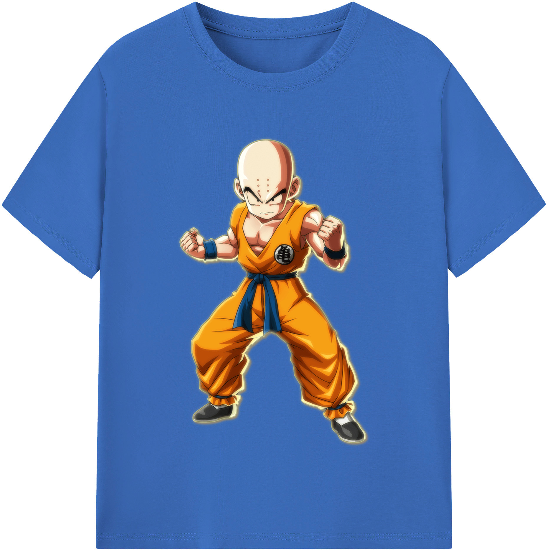 （画像用） ドラゴンボール クリリン DRAGON BALL krillin 綿100％半袖Tシャツ（フロントプリント）