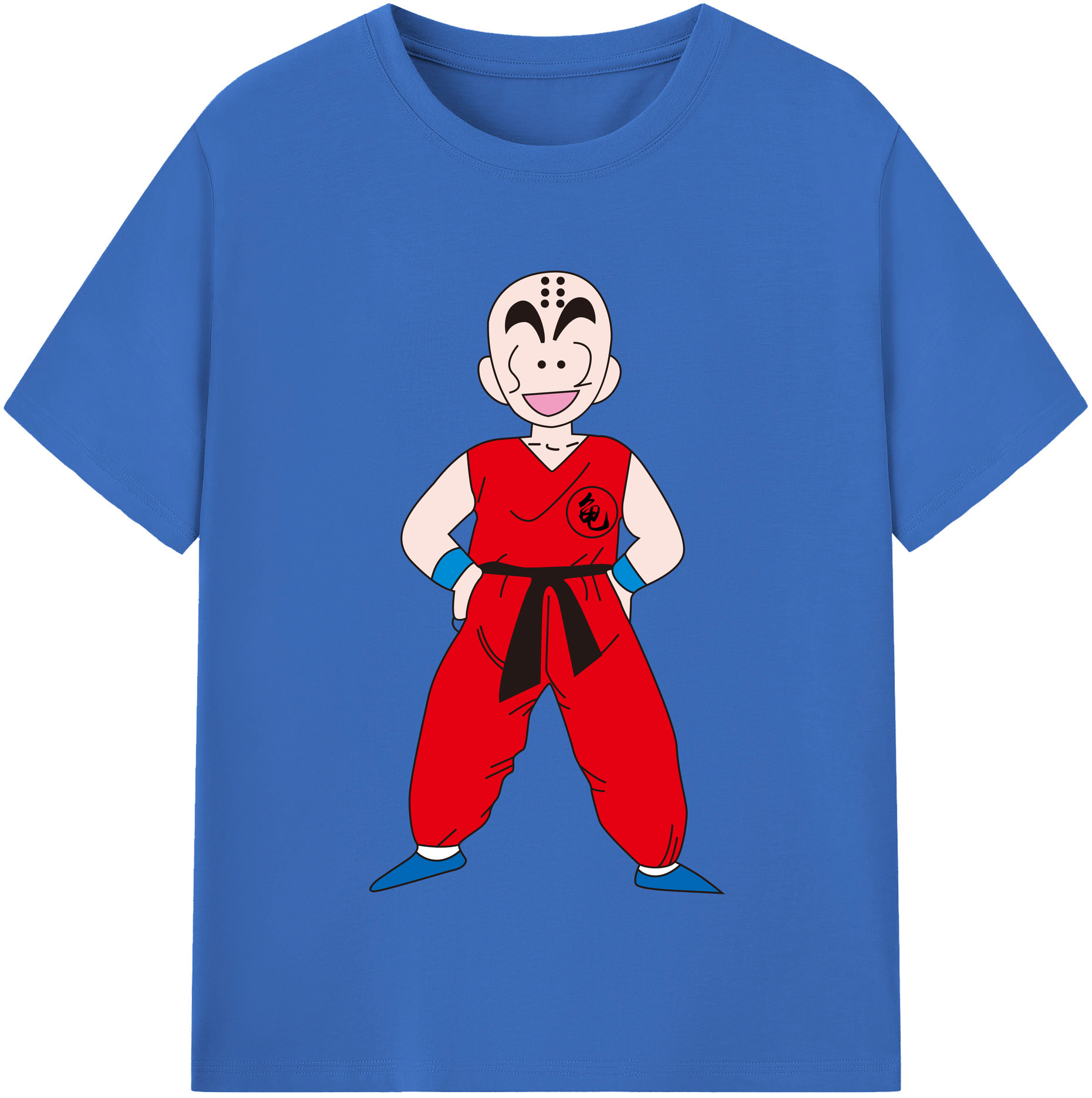 （画像用） ドラゴンボール クリリン DRAGON BALL krillin 綿100％半袖Tシャツ（フロントプリント）