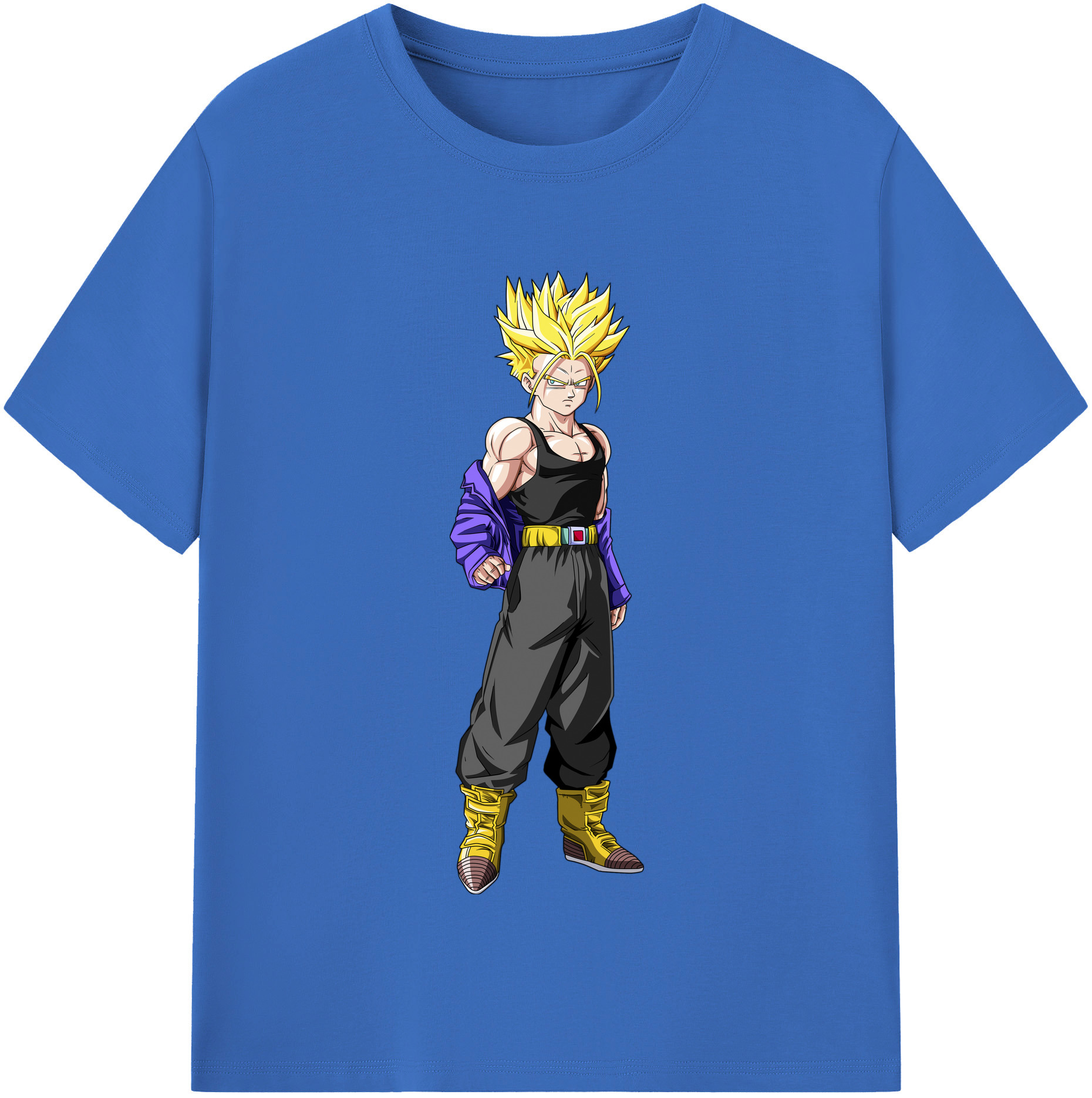 （画像用） ドラゴンボール トランクス（Torankusu）DRAGON BALL Trunks 綿100％半袖Tシャツ（フロントプリント）