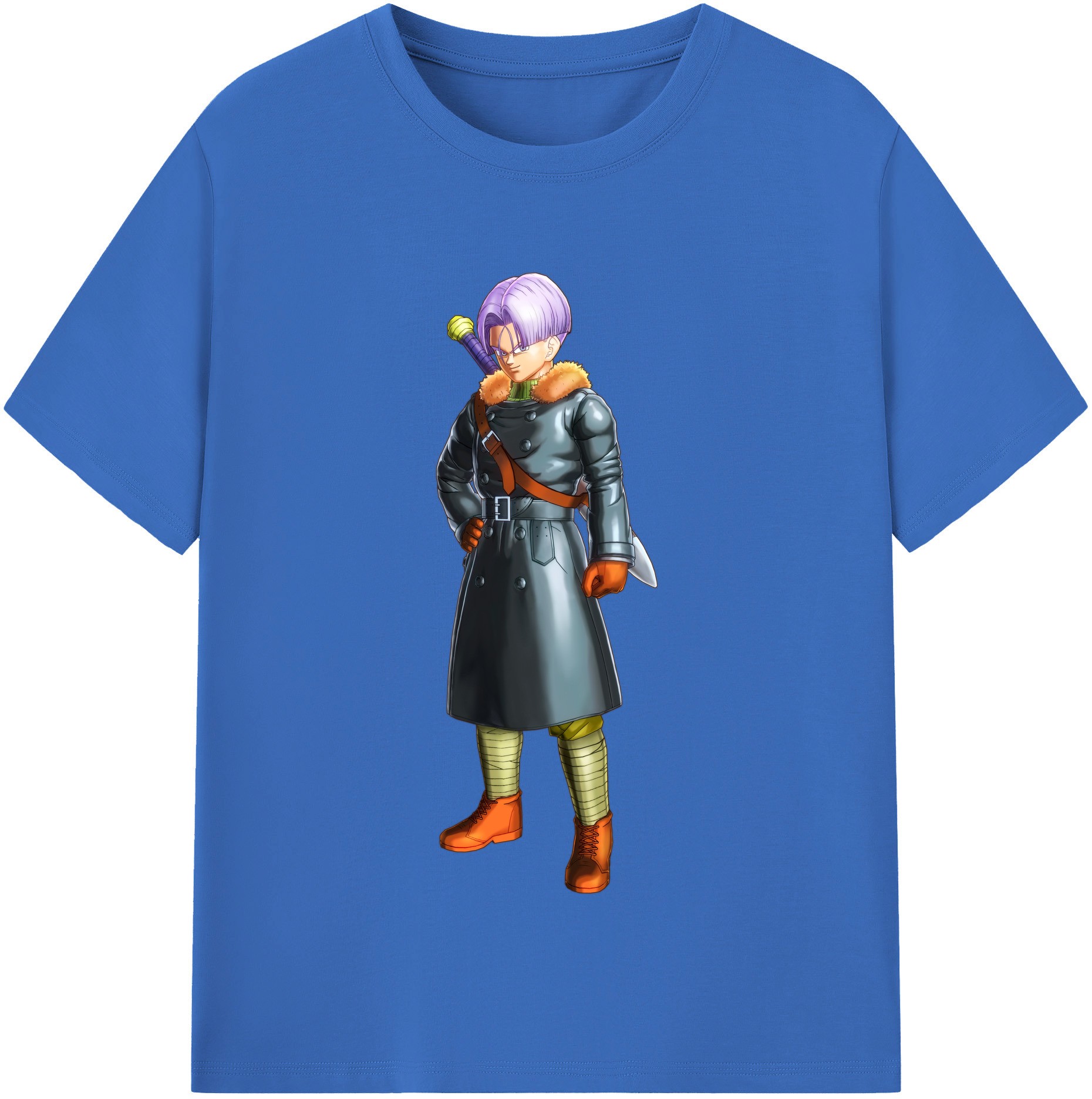 （画像用） ドラゴンボール トランクス（Torankusu）DRAGON BALL Trunks 綿100％半袖Tシャツ（フロントプリント）