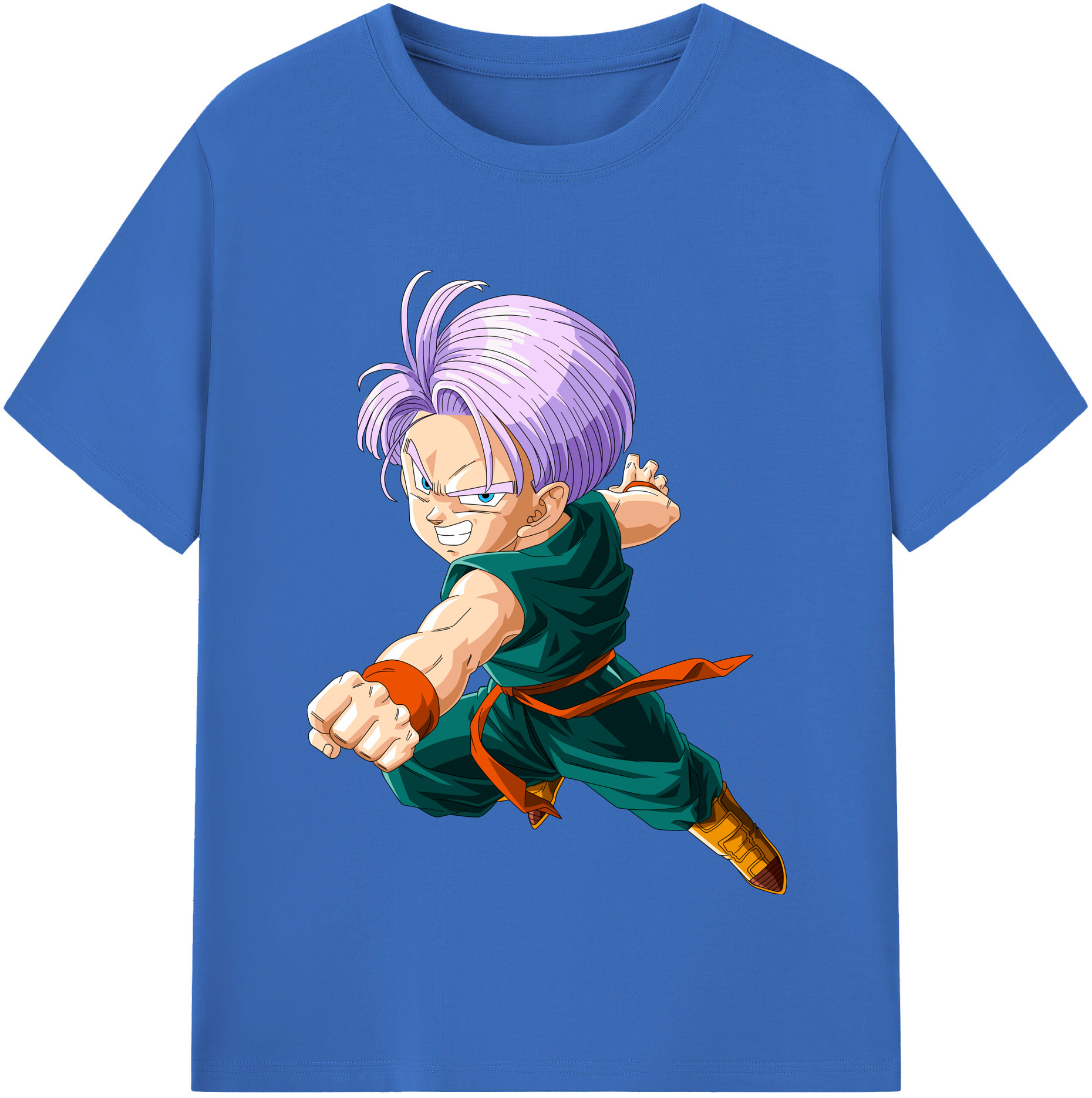 （画像用） ドラゴンボール トランクス（Torankusu）DRAGON BALL Trunks 綿100％半袖Tシャツ（フロントプリント）