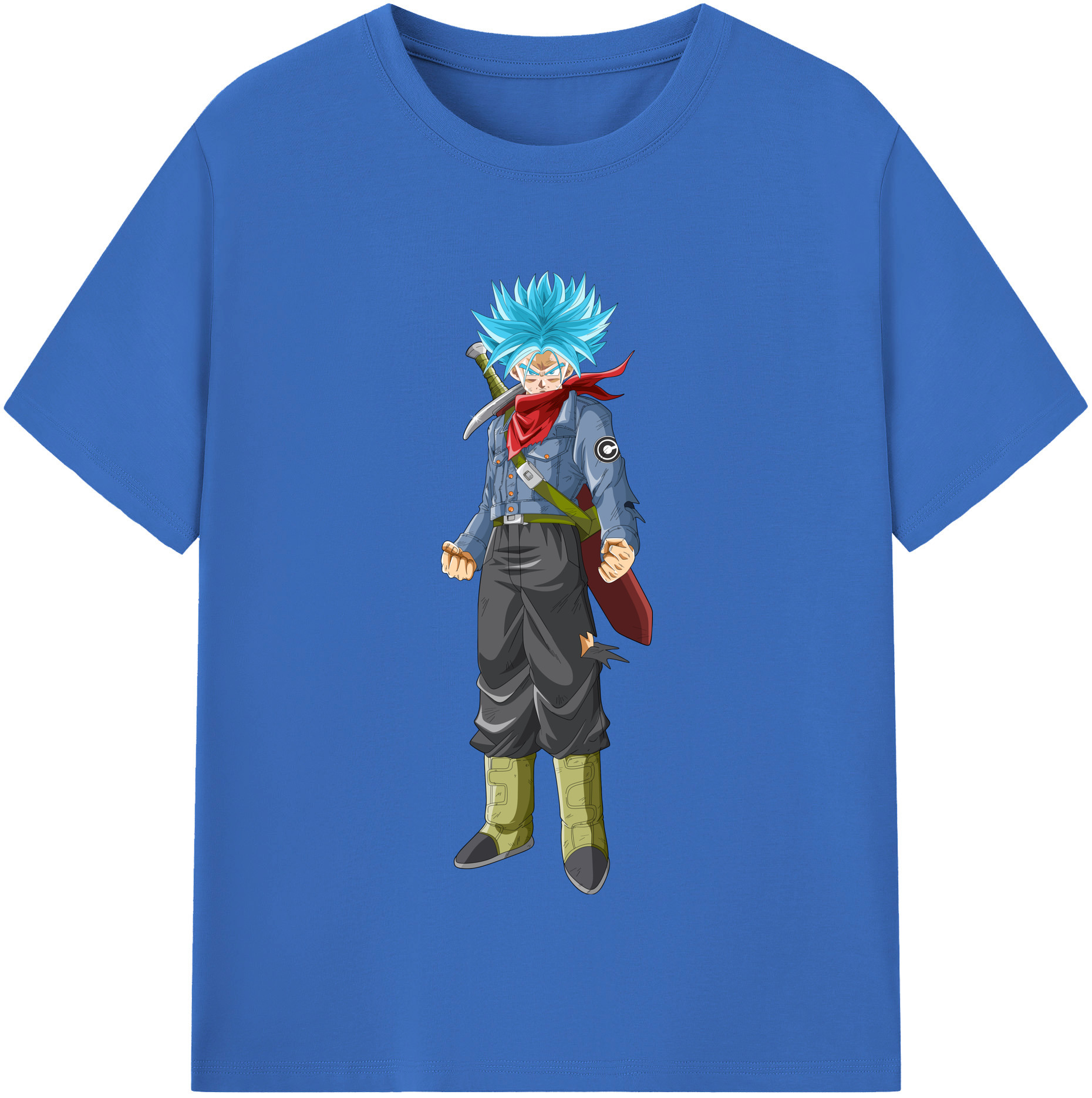 （画像用） ドラゴンボール トランクス（Torankusu）DRAGON BALL Trunks 綿100％半袖Tシャツ（フロントプリント）