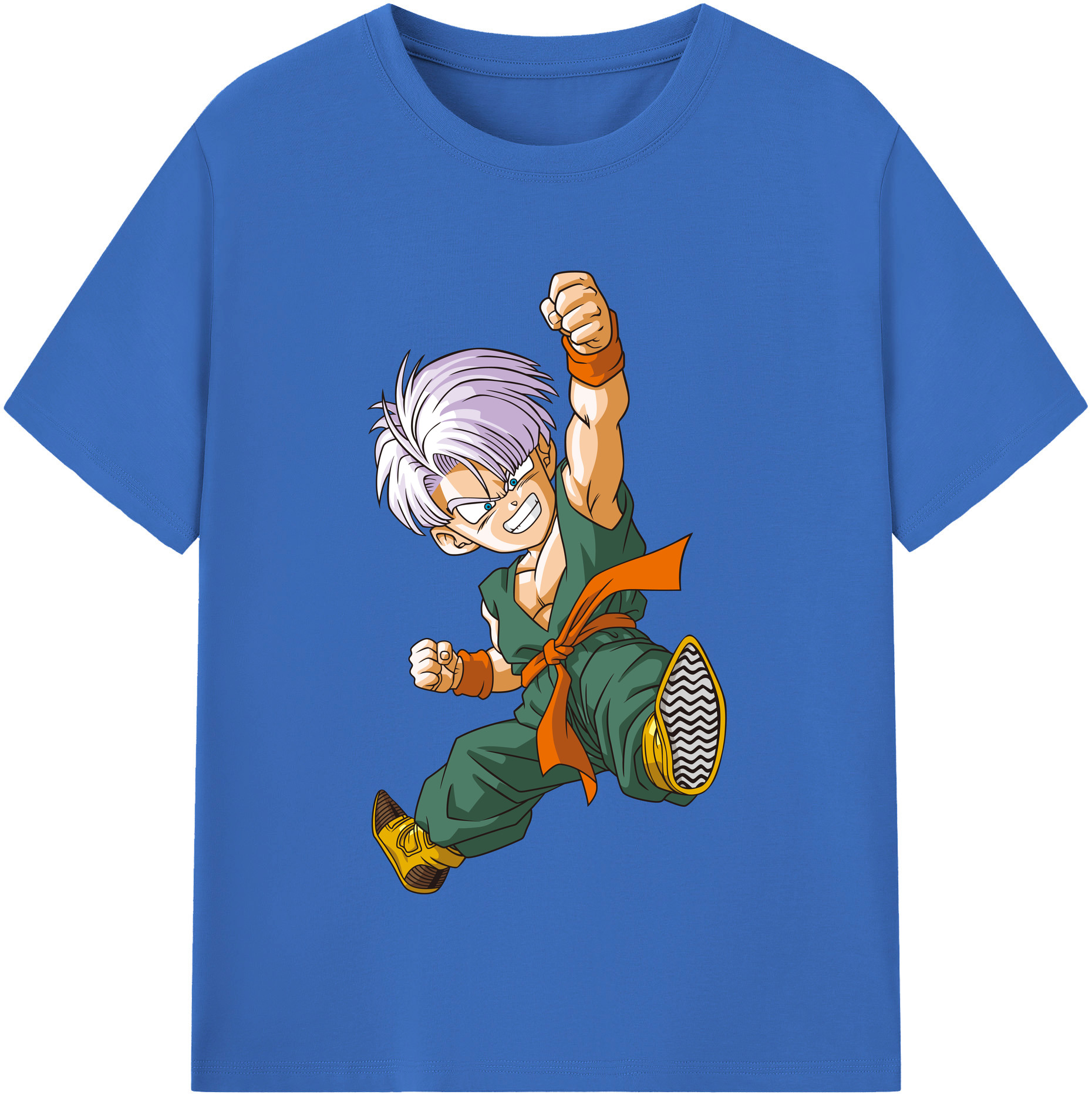 （画像用） ドラゴンボール トランクス（Torankusu）DRAGON BALL Trunks 綿100％半袖Tシャツ（フロントプリント）