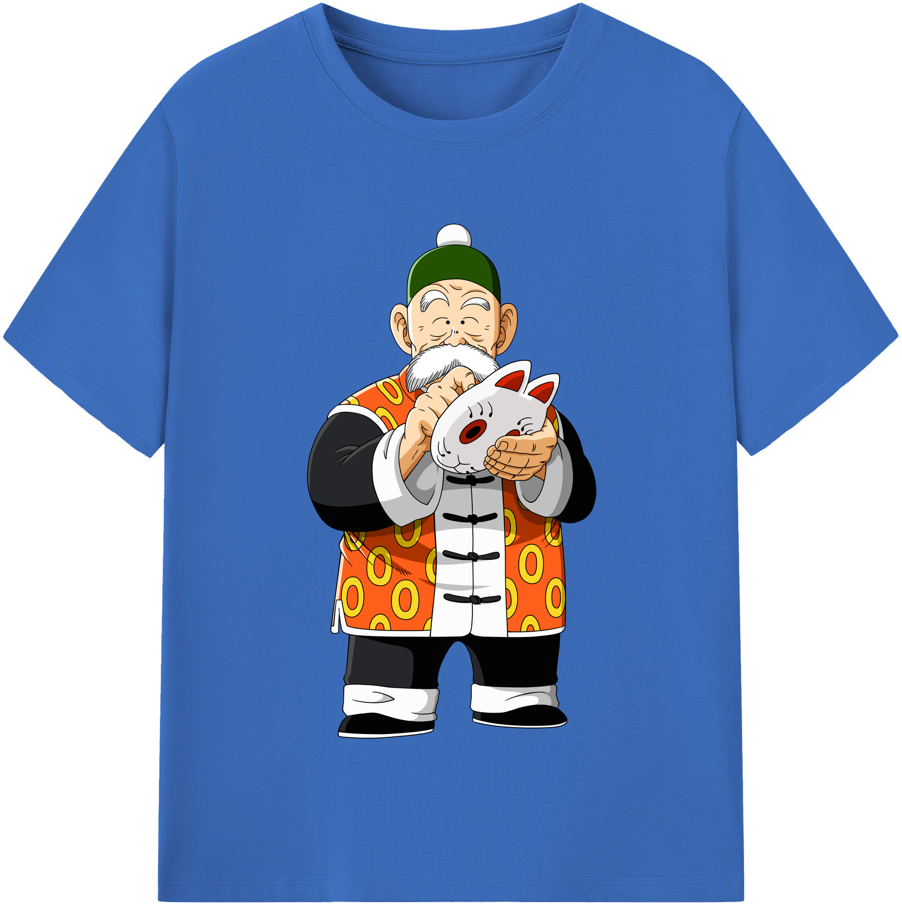 （画像用） ドラゴンボール 亀仙人（かめせんにん） DRAGON BALL Master Roshi Kame Sennin 綿100％半袖Tシャツ（フロントプリント）