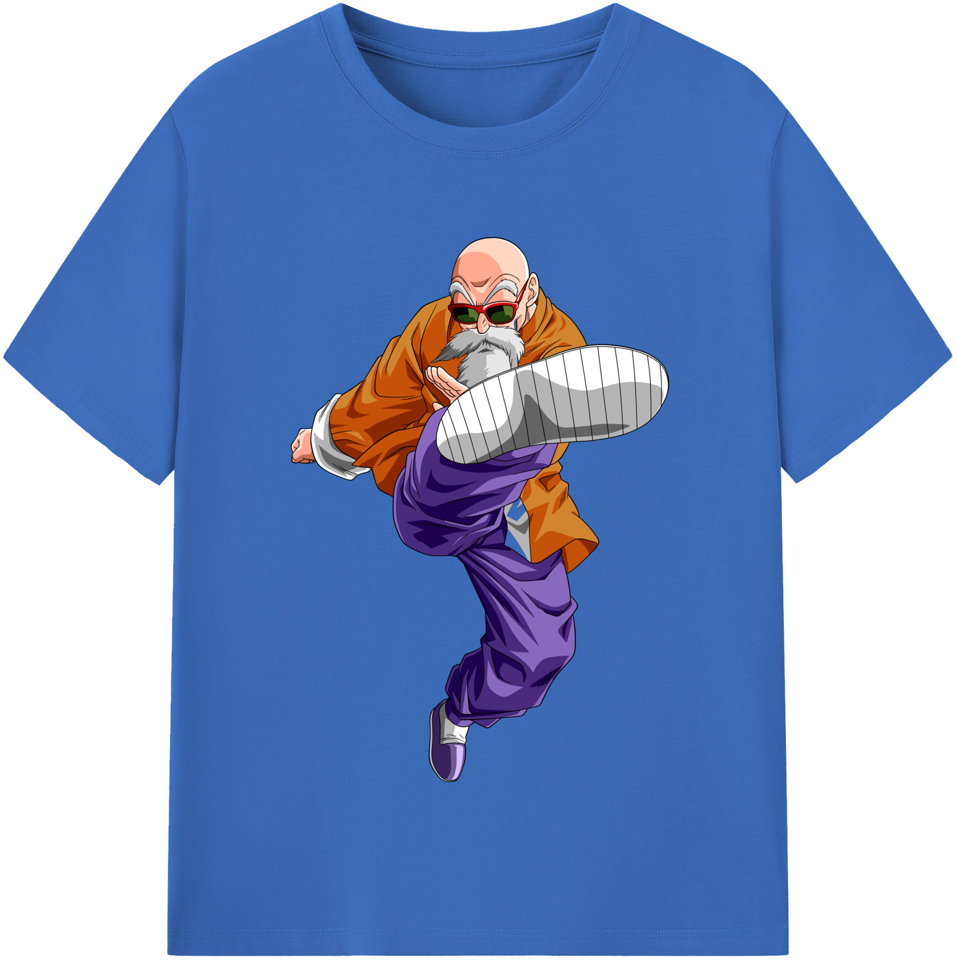 （画像用） ドラゴンボール 亀仙人（かめせんにん） DRAGON BALL Master Roshi Kame Sennin 綿100％半袖Tシャツ（フロントプリント）