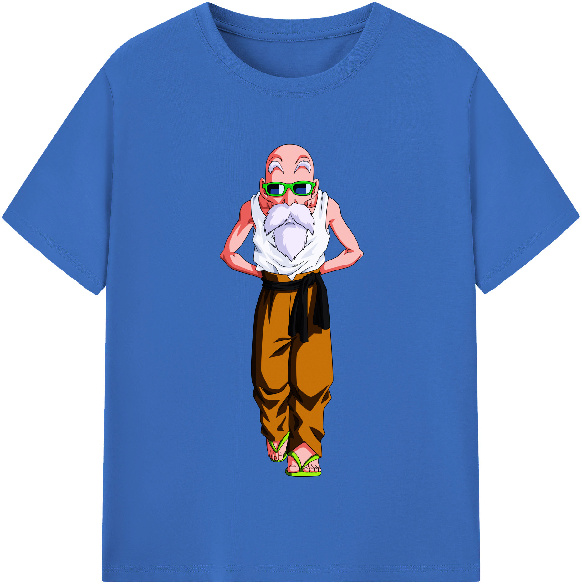 （画像用） ドラゴンボール 亀仙人（かめせんにん） DRAGON BALL Master Roshi Kame Sennin 綿100％半袖Tシャツ（フロントプリント）