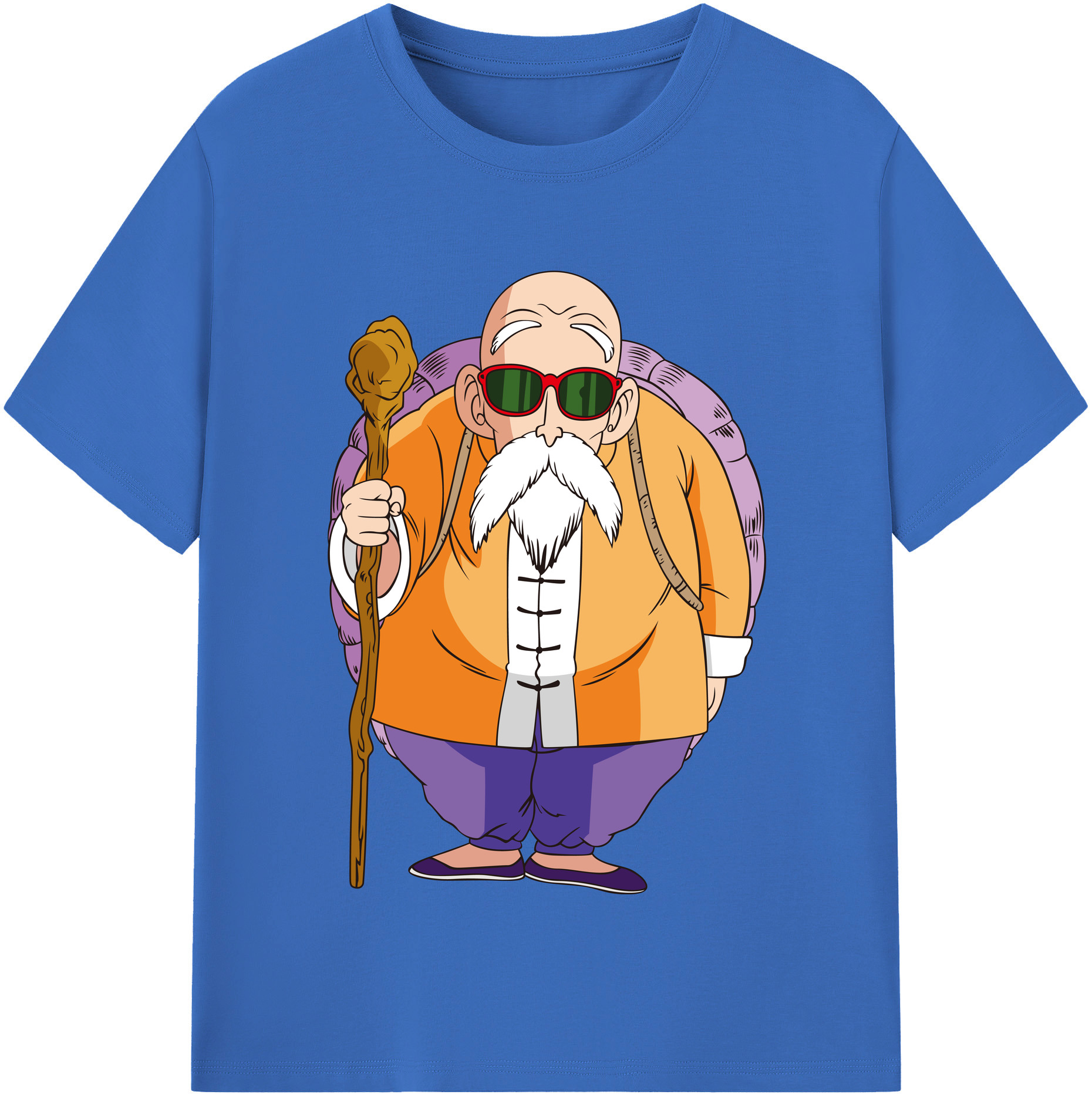 （画像用） ドラゴンボール 亀仙人（かめせんにん） DRAGON BALL Master Roshi Kame Sennin 綿100％半袖Tシャツ（フロントプリント）