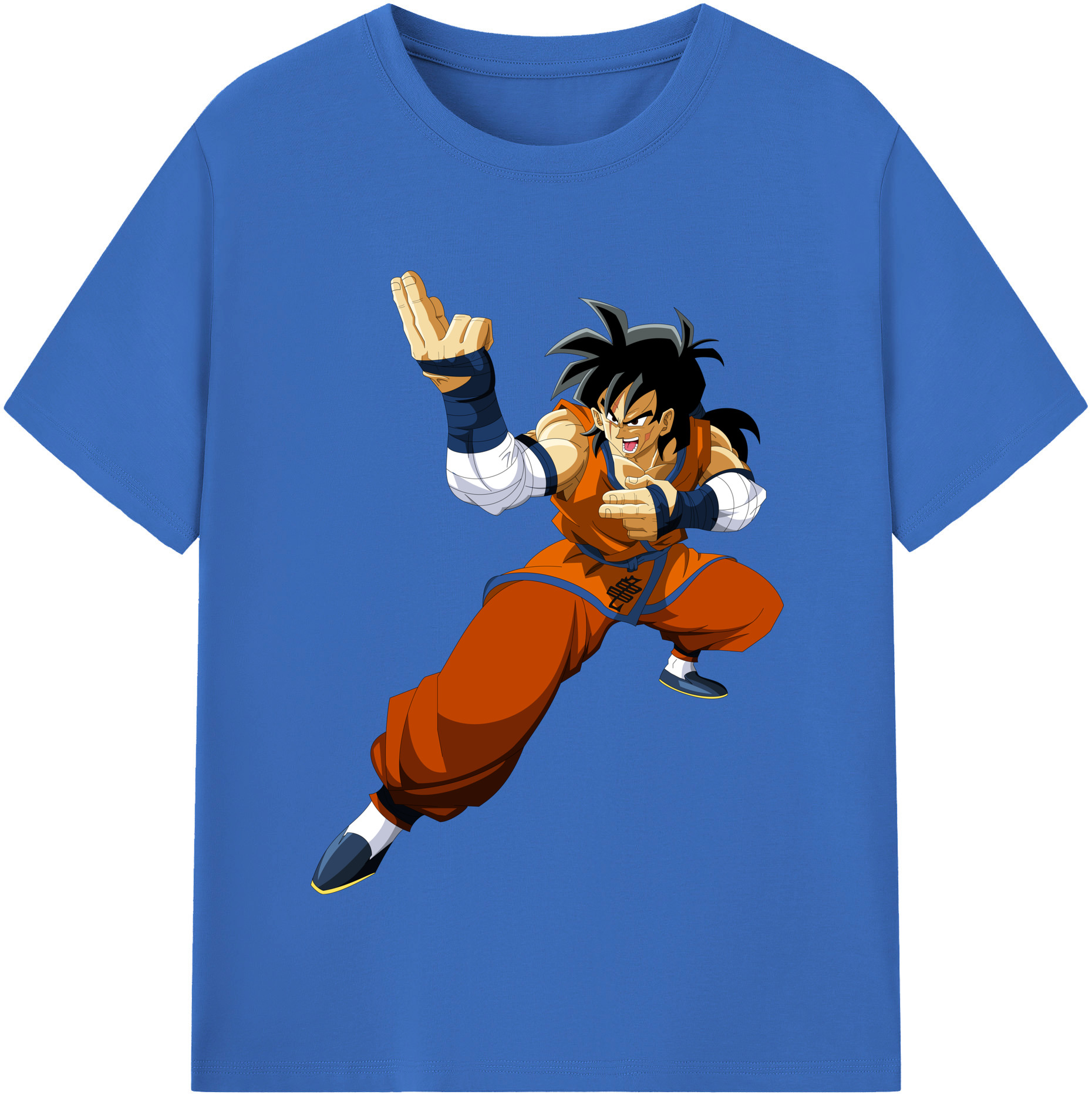 （画像用） ドラゴンボール ヤムチャ DRAGON BALL Yamcha 綿100％半袖Tシャツ（フロントプリント）