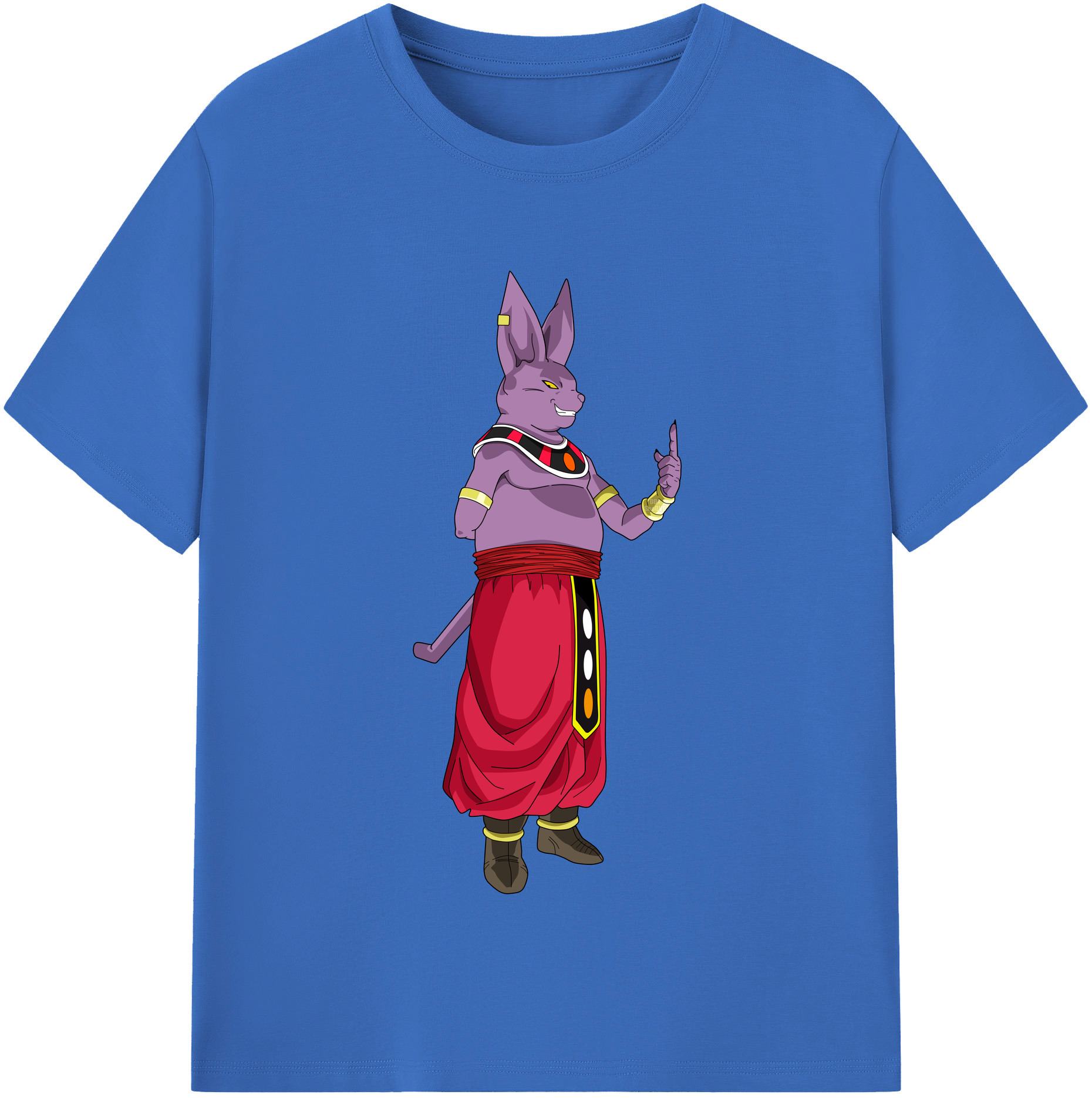 （画像用） ドラゴンボール シャンパ DRAGON BALL Champa 綿100％半袖Tシャツ（フロントプリント）