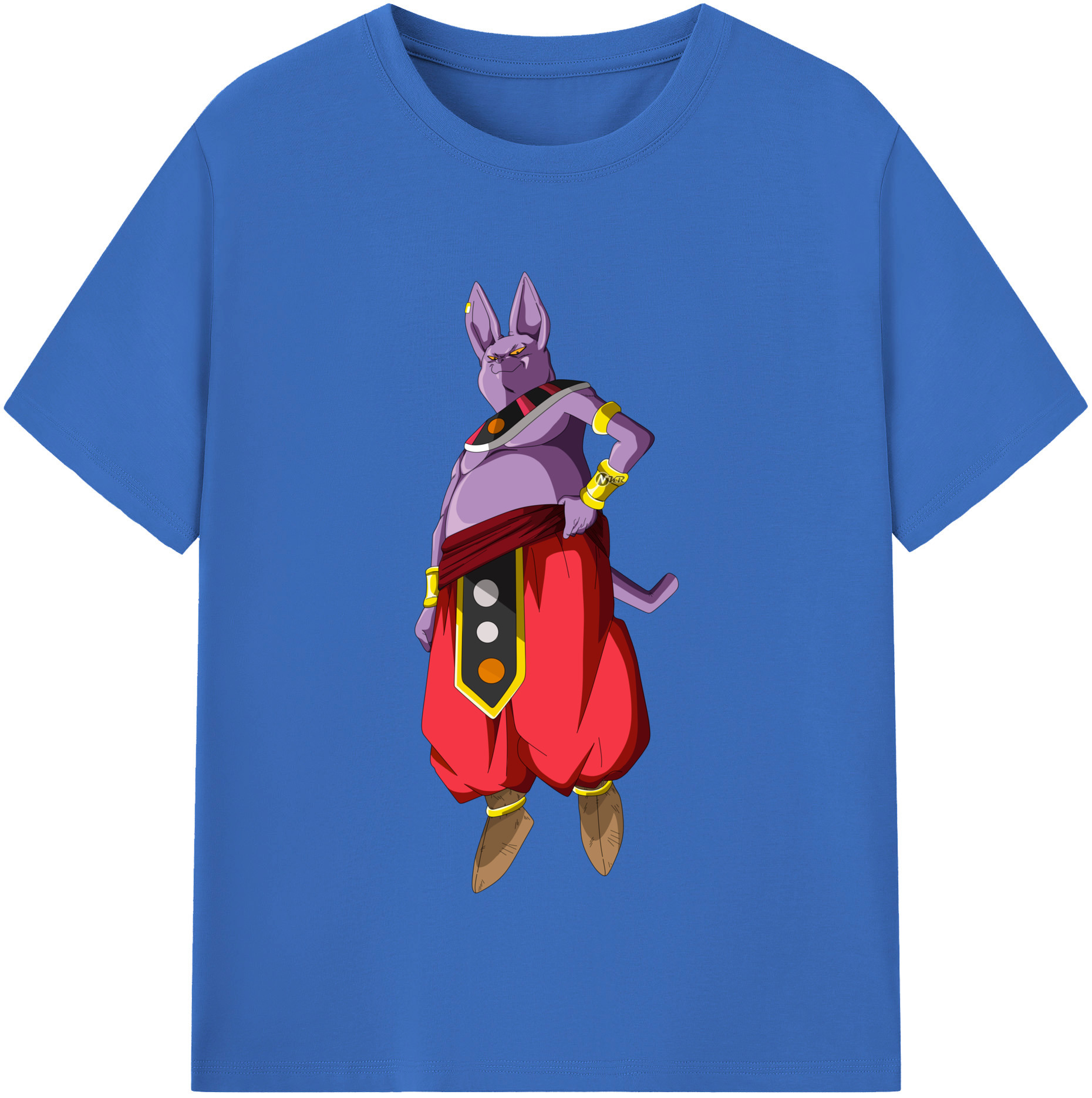 （画像用） ドラゴンボール シャンパ DRAGON BALL Champa 綿100％半袖Tシャツ（フロントプリント）