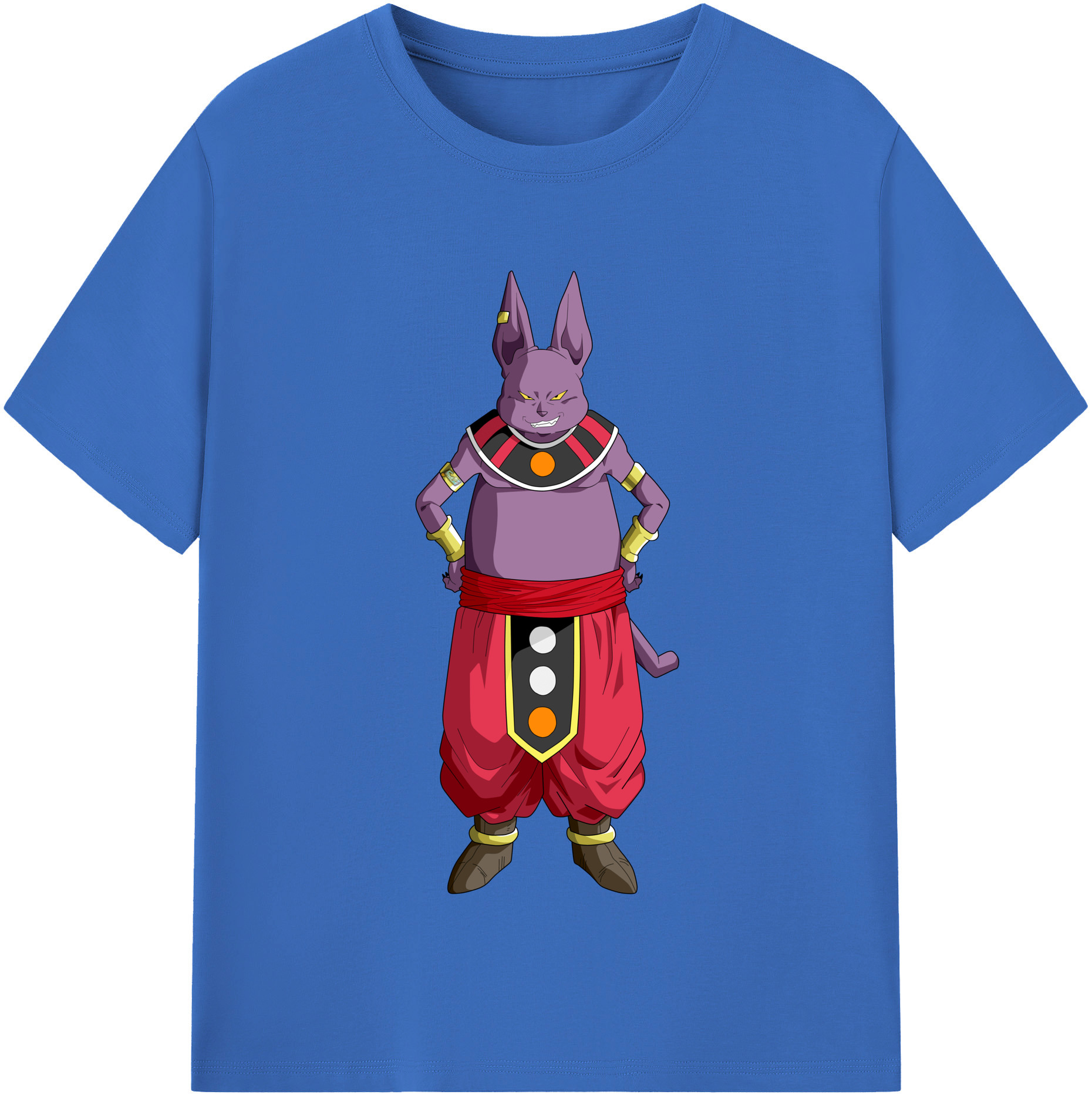 （画像用） ドラゴンボール シャンパ DRAGON BALL Champa 綿100％半袖Tシャツ（フロントプリント）