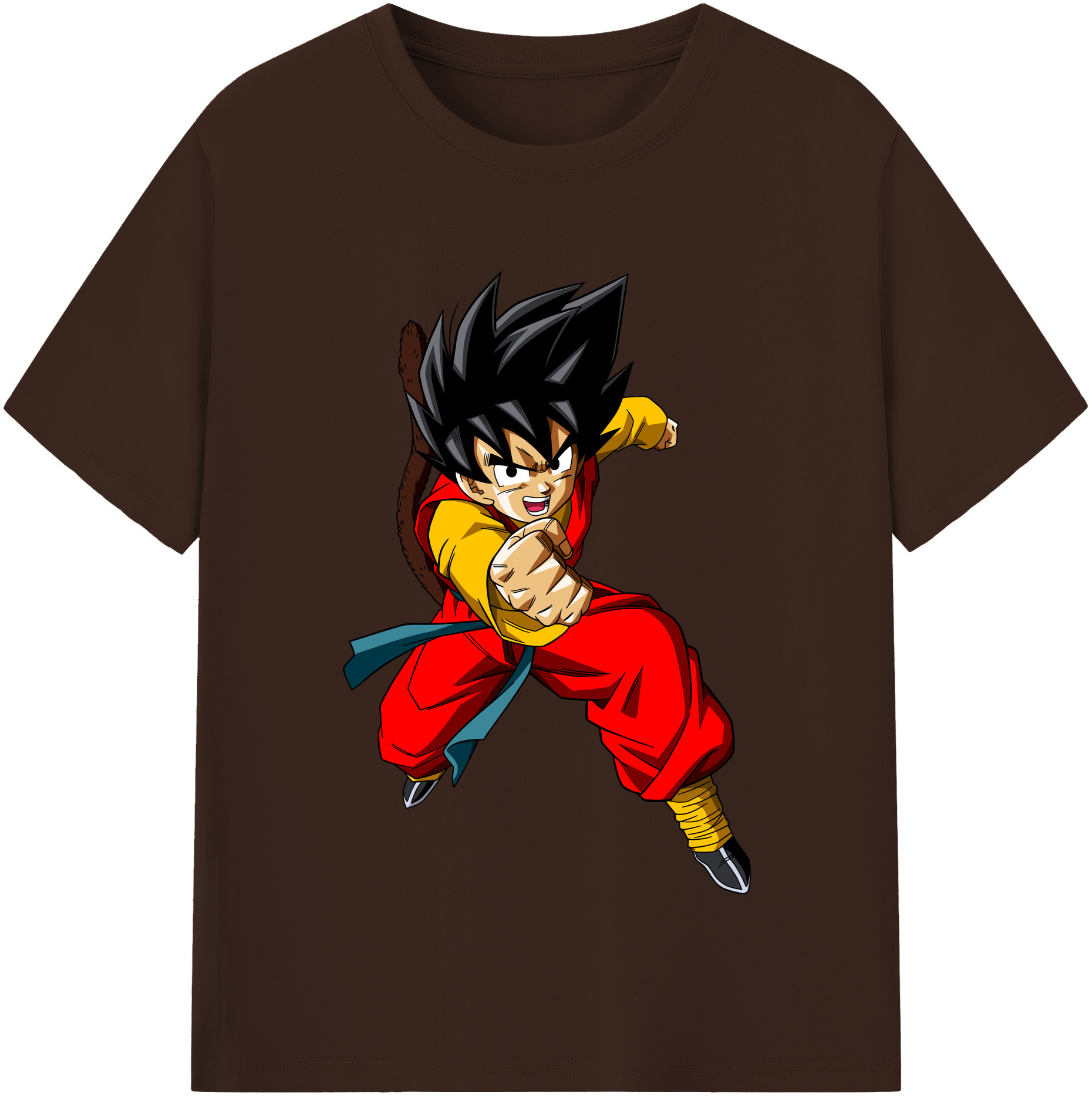 （画像用） ドラゴンボール 孫悟空（そん ごくう）Son Goku カカロット DRAGON BALL Kakarotto 綿100％半袖Tシャツ（フロントプリント）