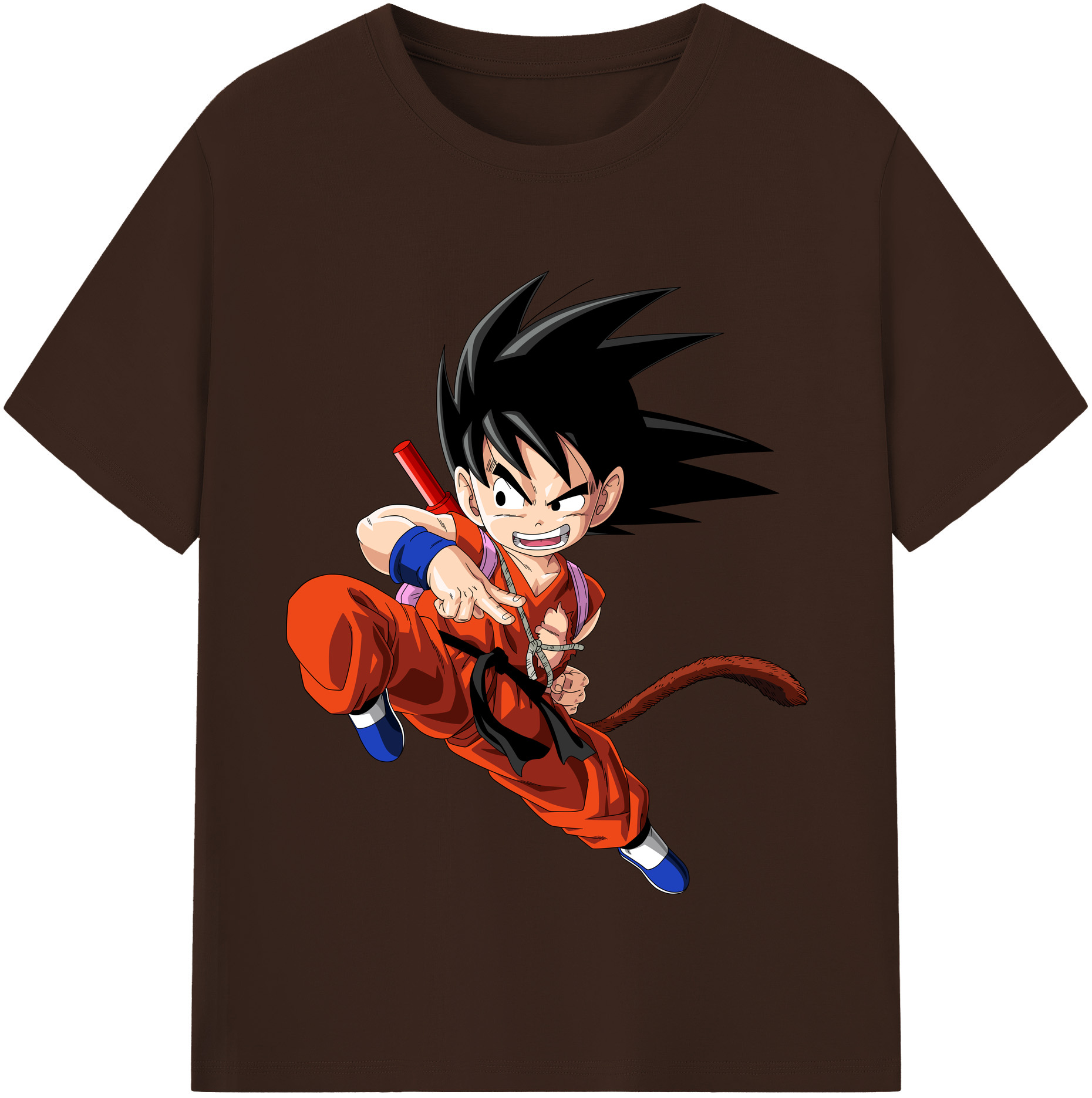 （画像用） ドラゴンボール 孫悟空（そん ごくう）Son Goku カカロット DRAGON BALL Kakarotto 綿100％半袖Tシャツ（フロントプリント）