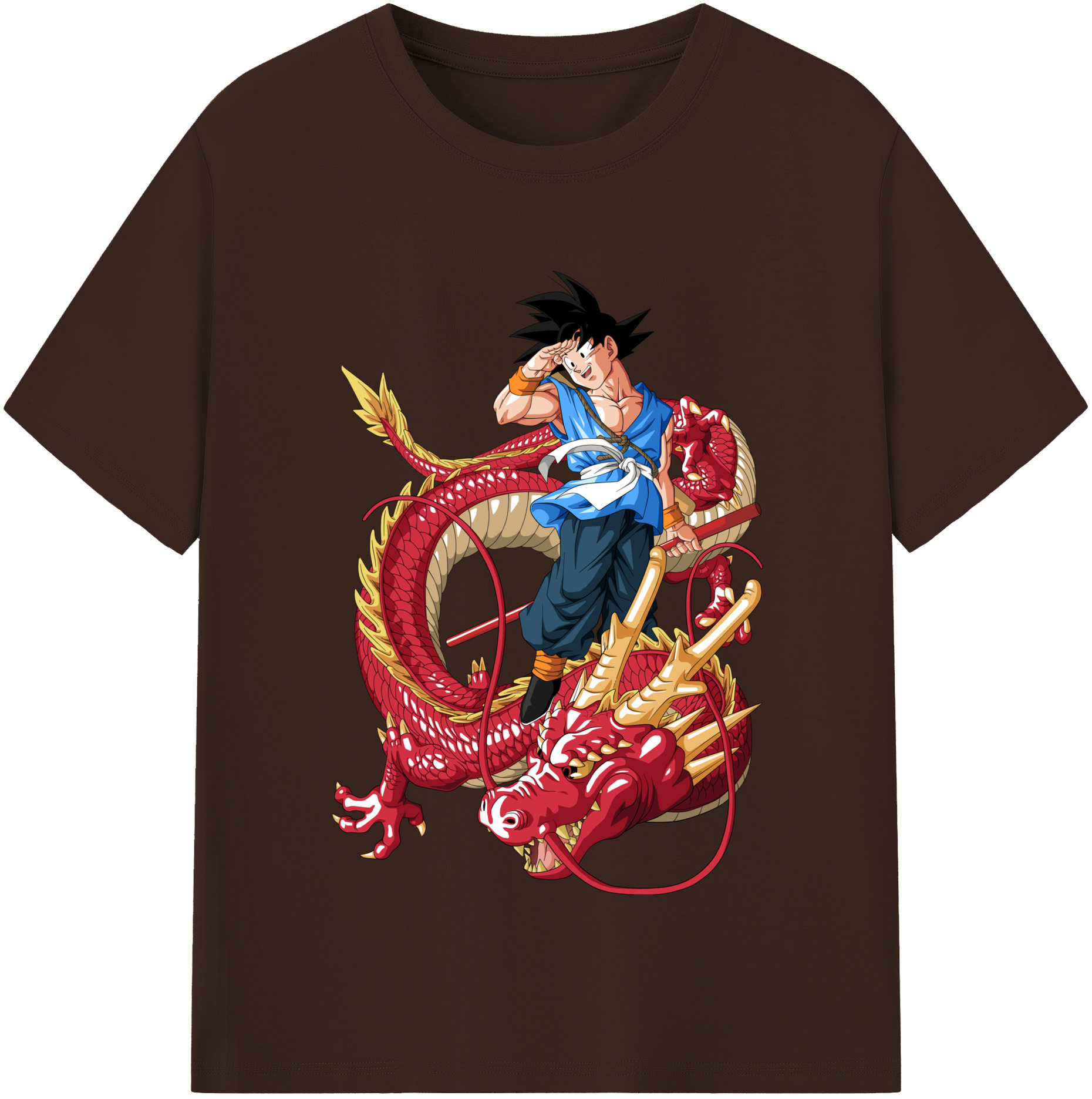 （画像用） ドラゴンボール 孫悟空（そん ごくう）Son Goku カカロット DRAGON BALL Kakarotto 綿100％半袖Tシャツ（フロントプリント）