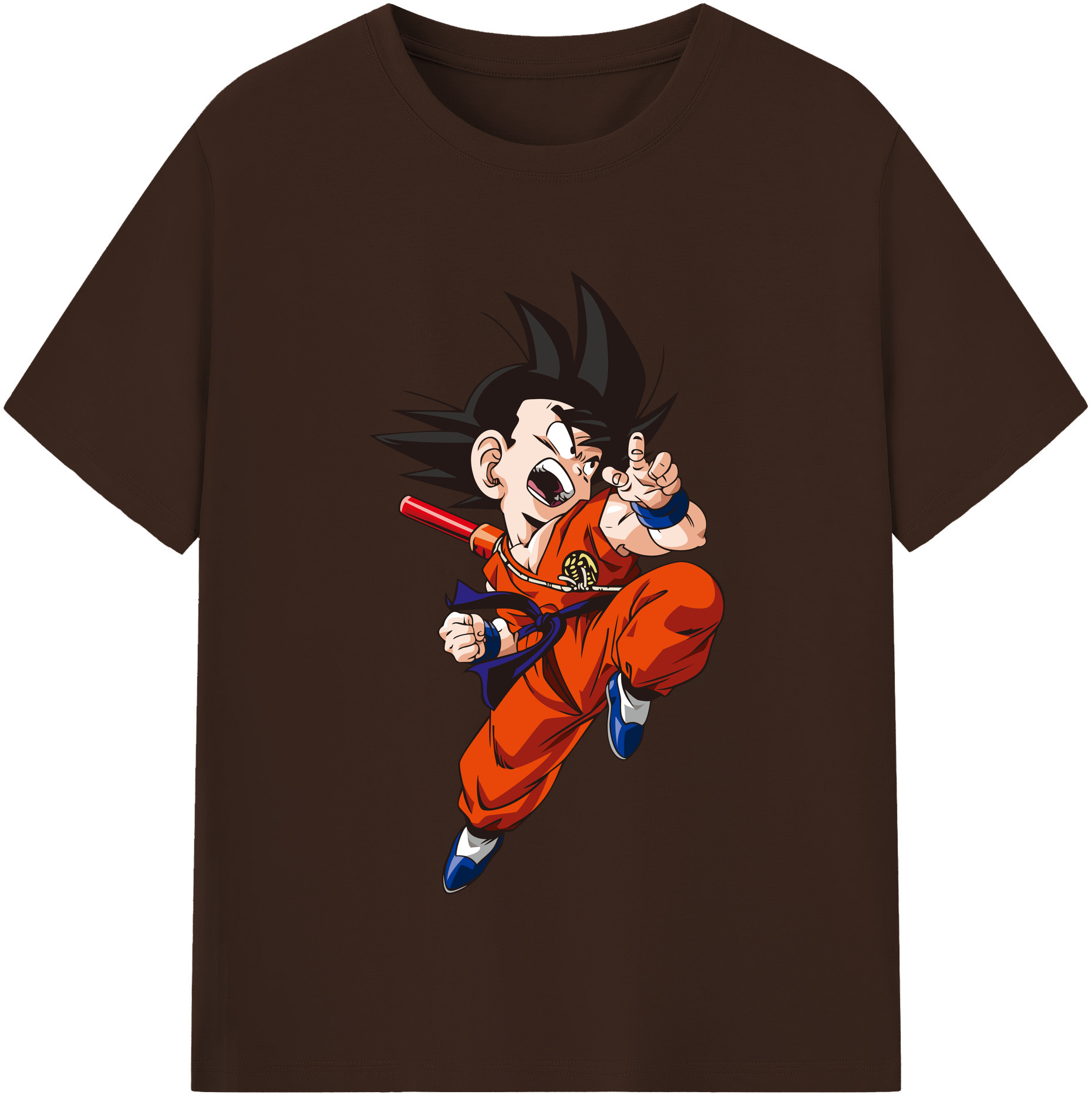 （画像用） ドラゴンボール 孫悟空（そん ごくう）Son Goku カカロット DRAGON BALL Kakarotto 綿100％半袖Tシャツ（フロントプリント）