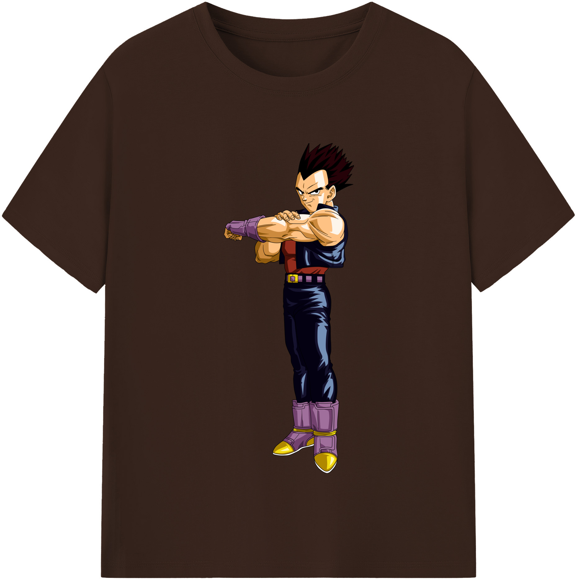 （画像用） ドラゴンボール ベジータ四世（Bejīta Yonsei）DRAGON BALL Vegeta IV 綿100％半袖Tシャツ（フロントプリント）