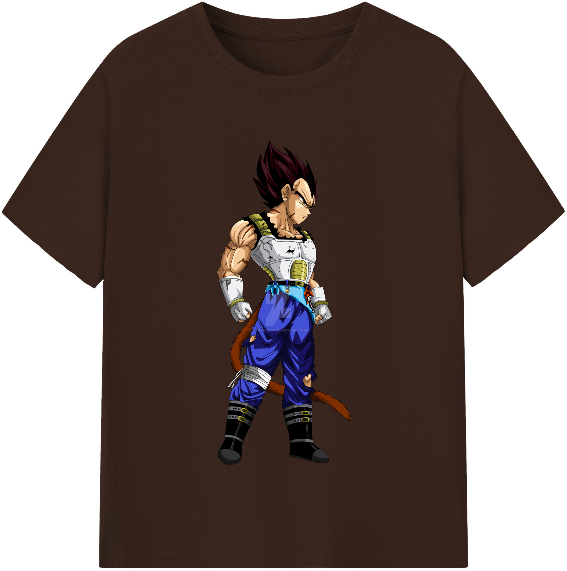 （画像用） ドラゴンボール ベジータ四世（Bejīta Yonsei）DRAGON BALL Vegeta IV 綿100％半袖Tシャツ（フロントプリント）