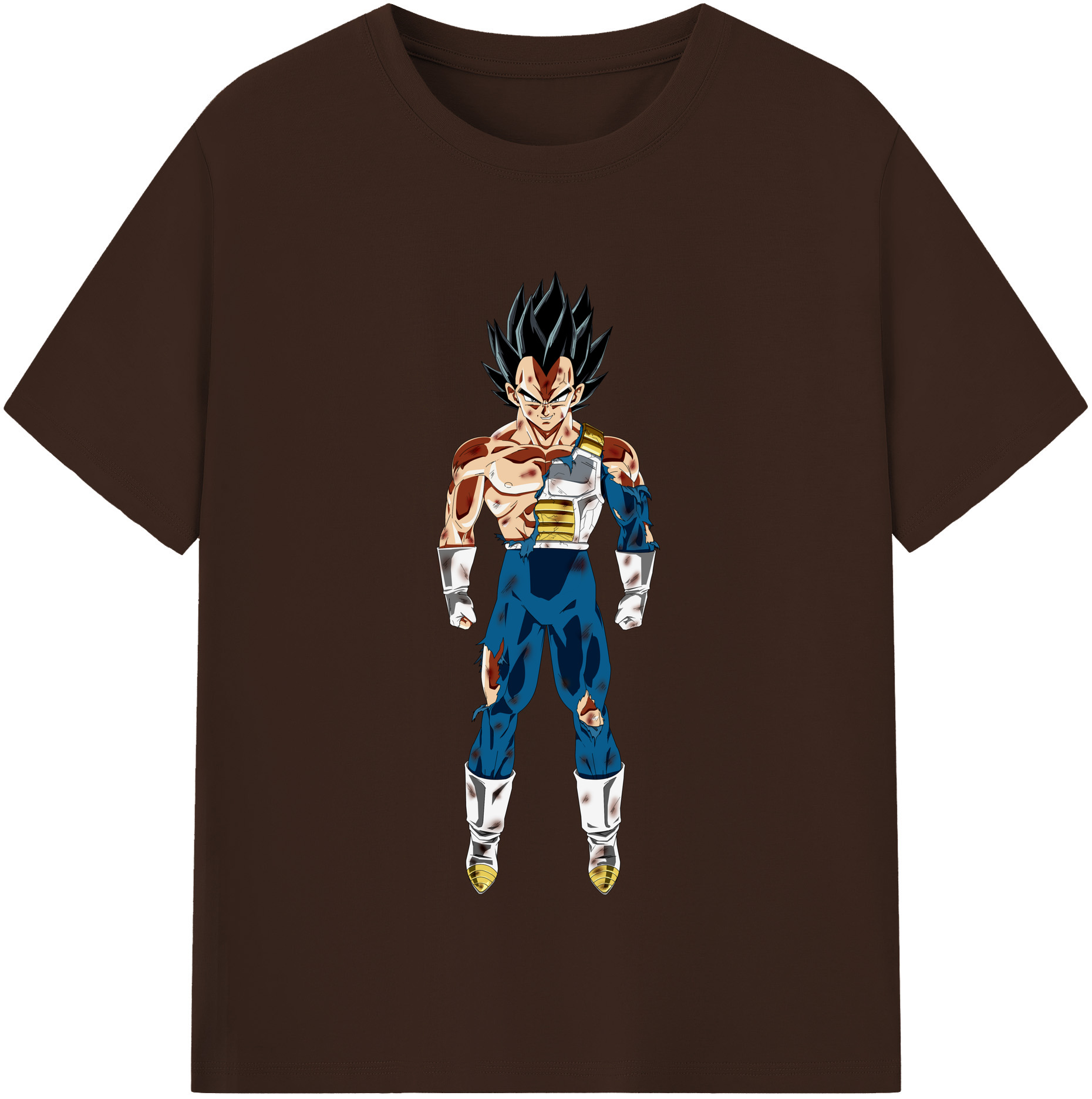 （画像用） ドラゴンボール ベジータ四世（Bejīta Yonsei）DRAGON BALL Vegeta IV 綿100％半袖Tシャツ（フロントプリント）