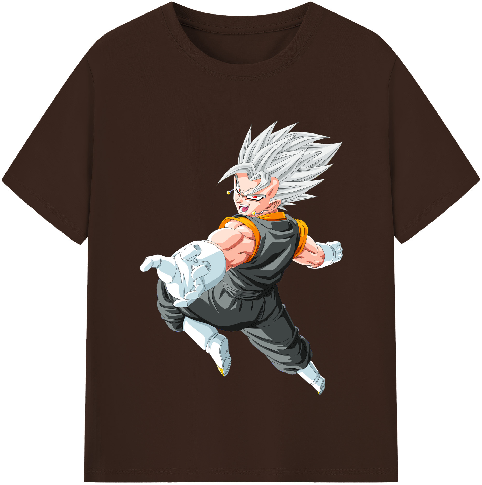 （画像用） ドラゴンボール ベジータ四世（Bejīta Yonsei）DRAGON BALL Vegeta IV 綿100％半袖Tシャツ（フロントプリント）