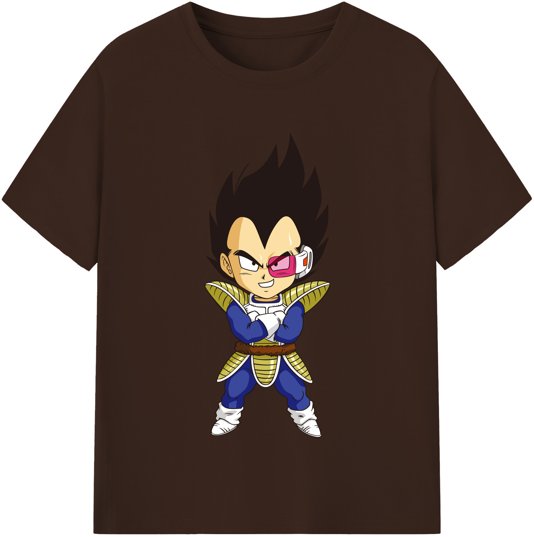 （画像用） ドラゴンボール ベジータ四世（Bejīta Yonsei）DRAGON BALL Vegeta IV 綿100％半袖Tシャツ（フロントプリント）