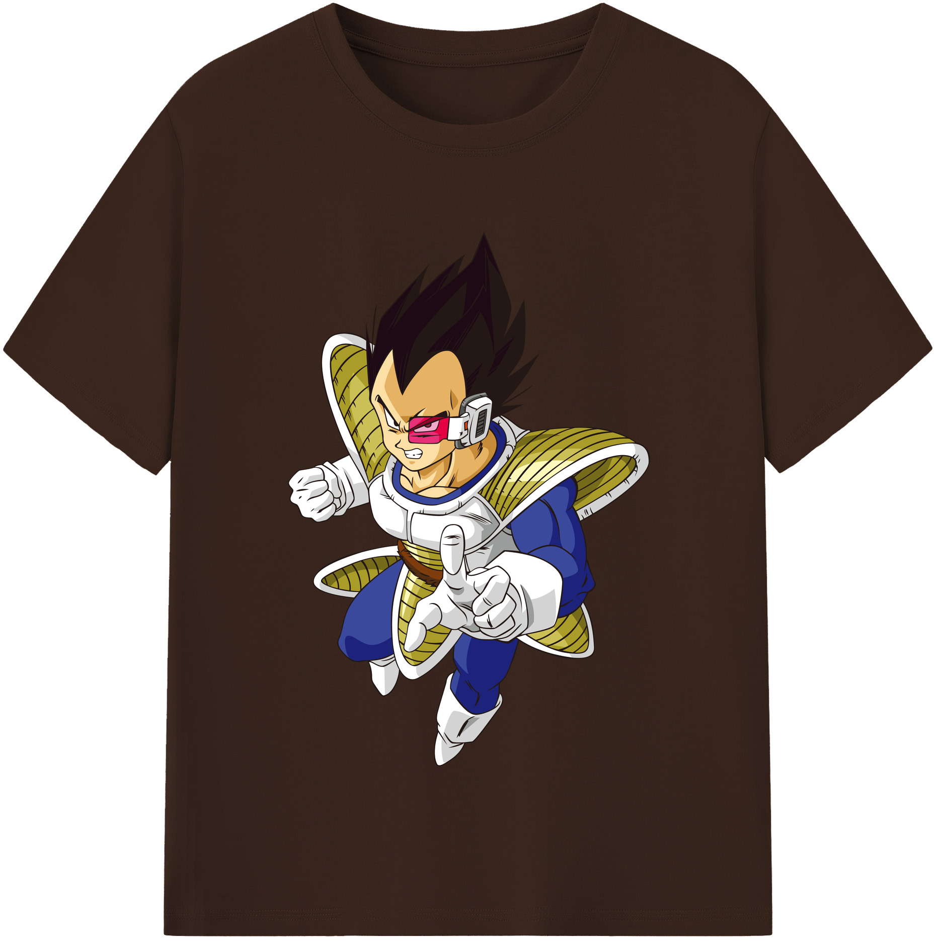 （画像用） ドラゴンボール ベジータ四世（Bejīta Yonsei）DRAGON BALL Vegeta IV 綿100％半袖Tシャツ（フロントプリント）