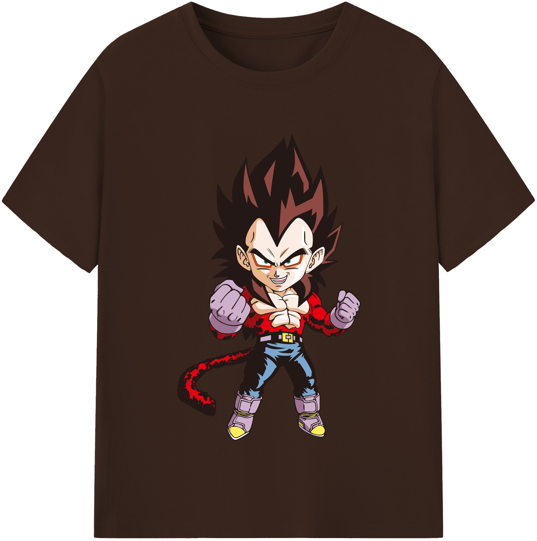 （画像用） ドラゴンボール ベジータ四世（Bejīta Yonsei）DRAGON BALL Vegeta IV 綿100％半袖Tシャツ（フロントプリント）