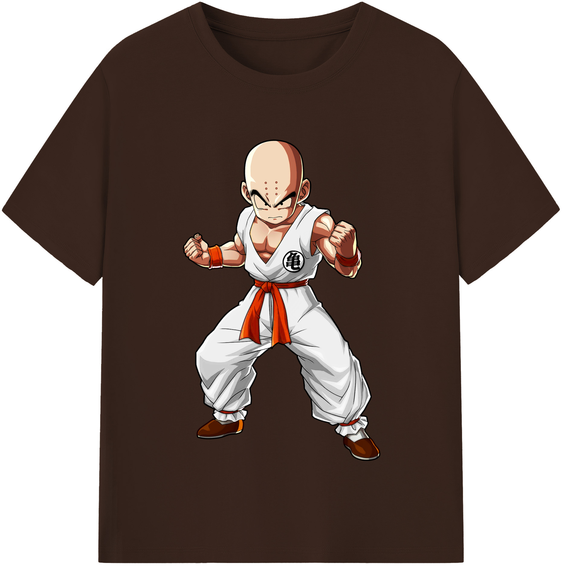 （画像用） ドラゴンボール クリリン DRAGON BALL krillin 綿100％半袖Tシャツ（フロントプリント）