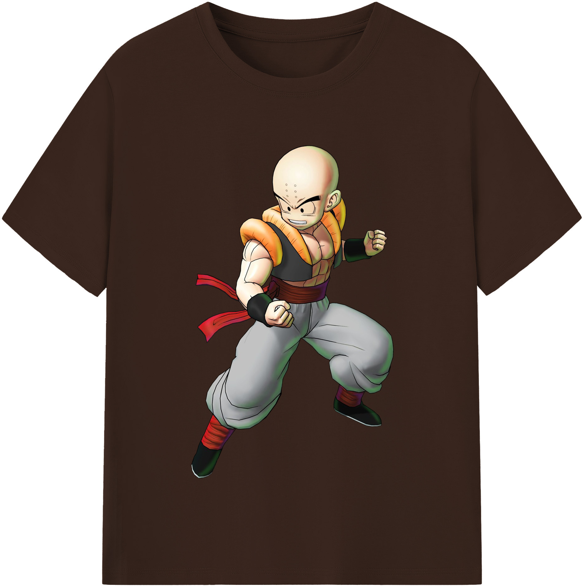 （画像用） ドラゴンボール クリリン DRAGON BALL krillin 綿100％半袖Tシャツ（フロントプリント）