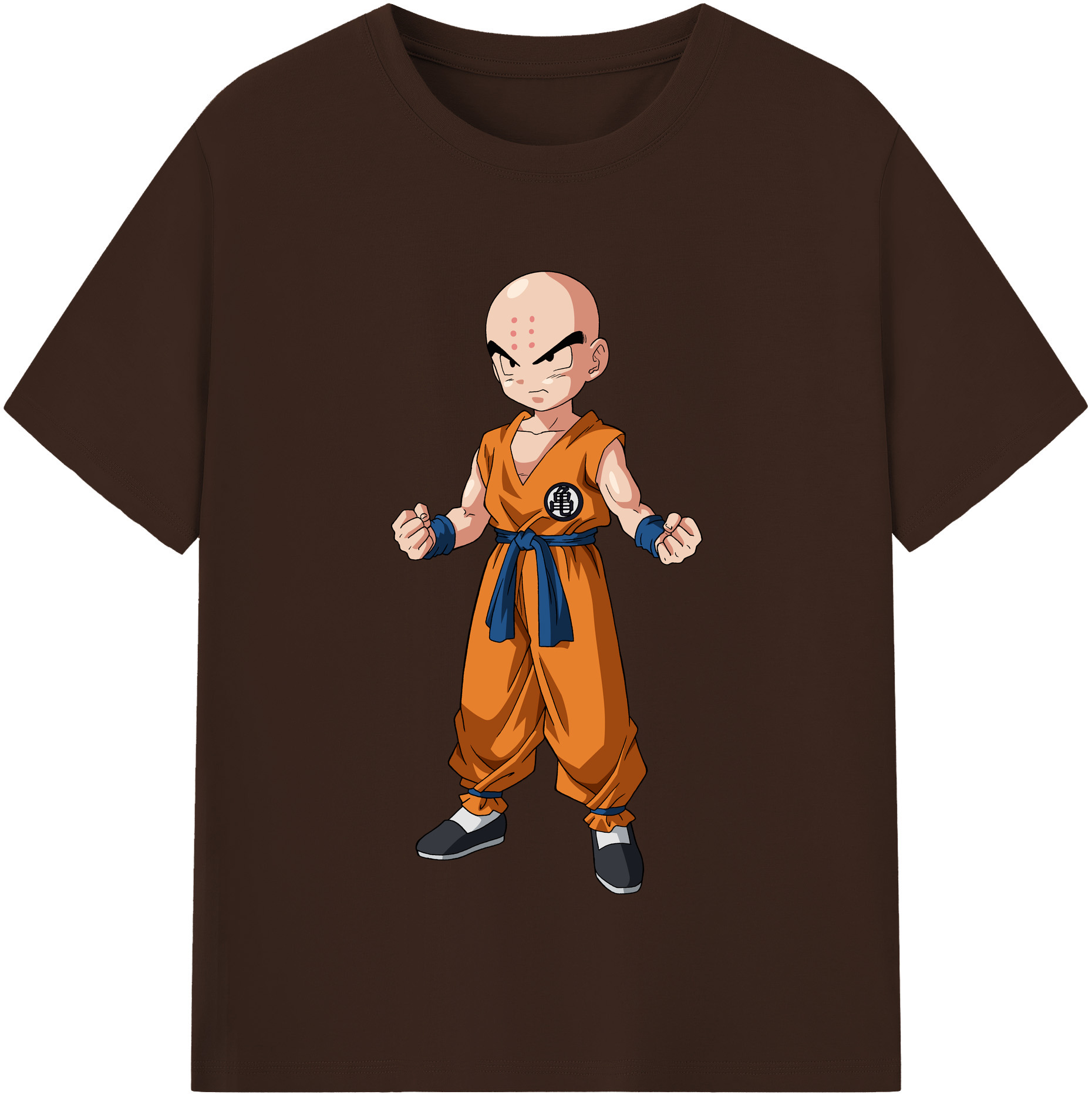 （画像用） ドラゴンボール クリリン DRAGON BALL krillin 綿100％半袖Tシャツ（フロントプリント）