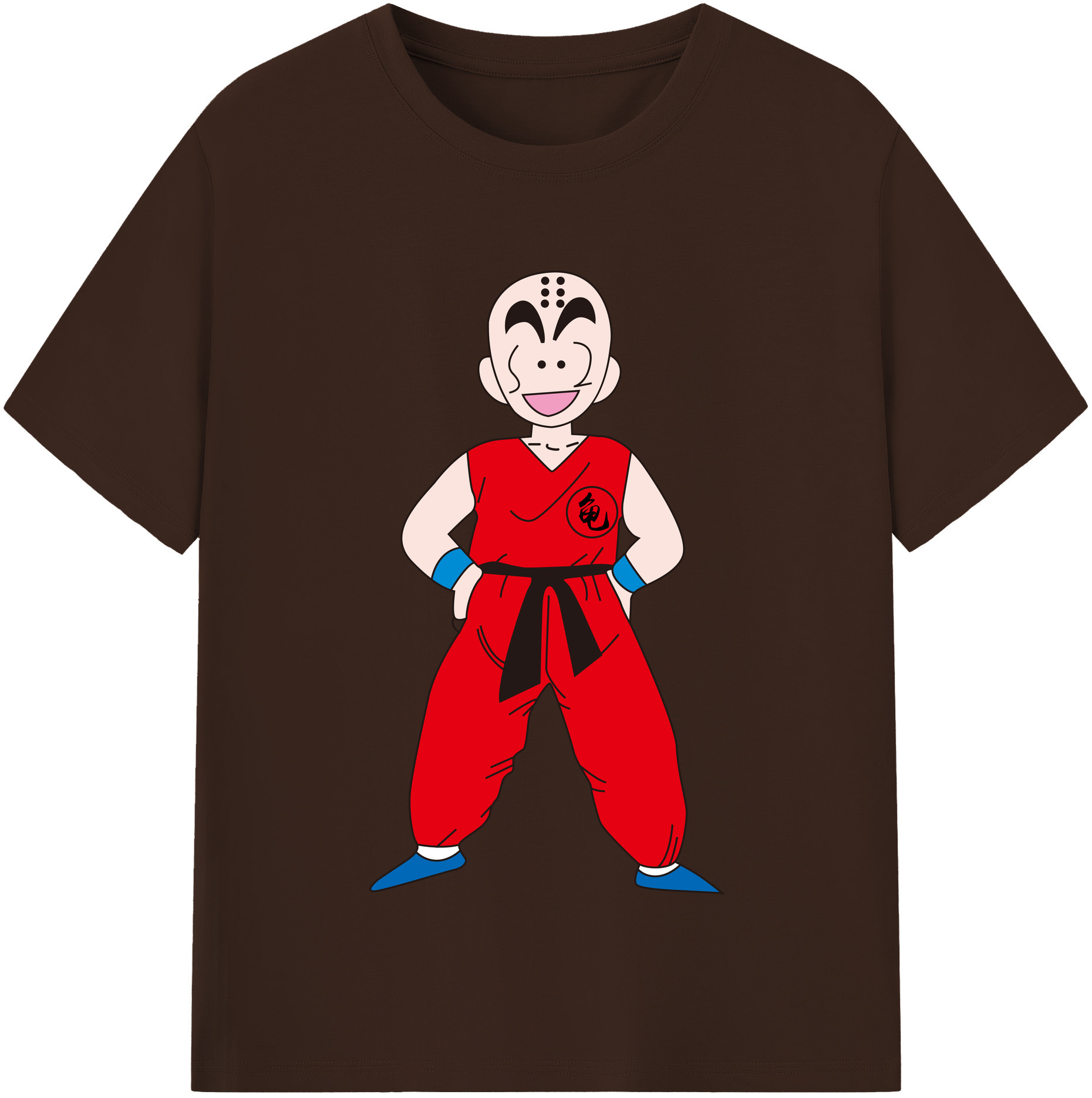 （画像用） ドラゴンボール クリリン DRAGON BALL krillin 綿100％半袖Tシャツ（フロントプリント）