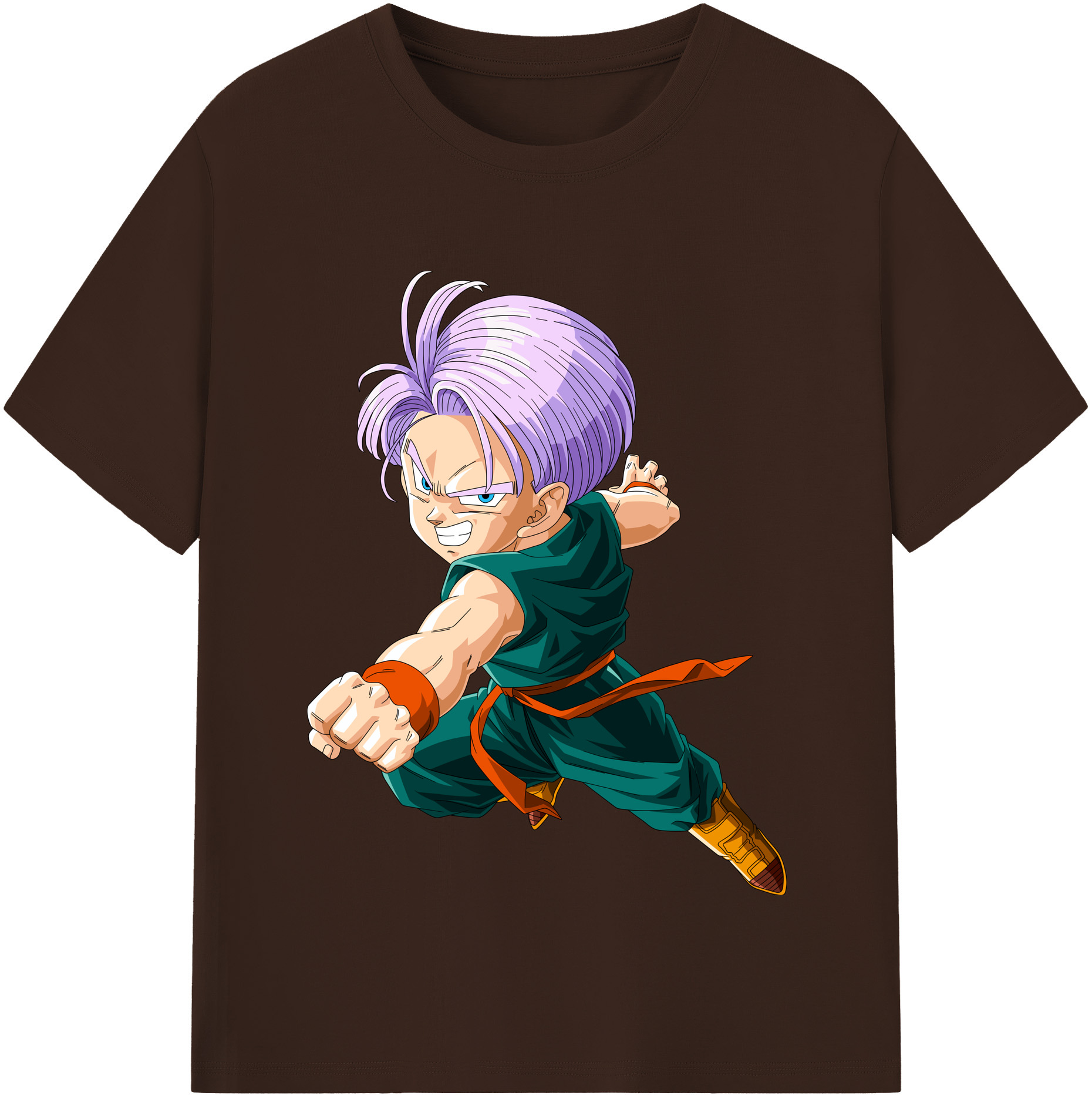 （画像用） ドラゴンボール トランクス（Torankusu）DRAGON BALL Trunks 綿100％半袖Tシャツ（フロントプリント）