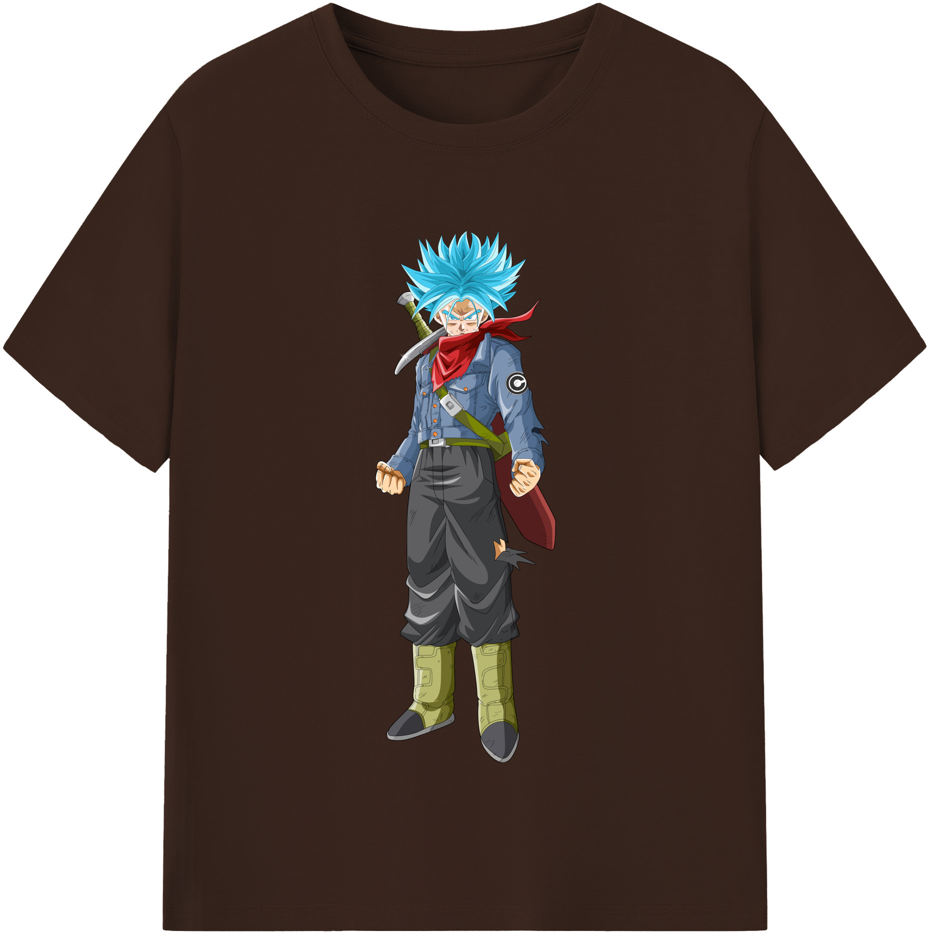 （画像用） ドラゴンボール トランクス（Torankusu）DRAGON BALL Trunks 綿100％半袖Tシャツ（フロントプリント）
