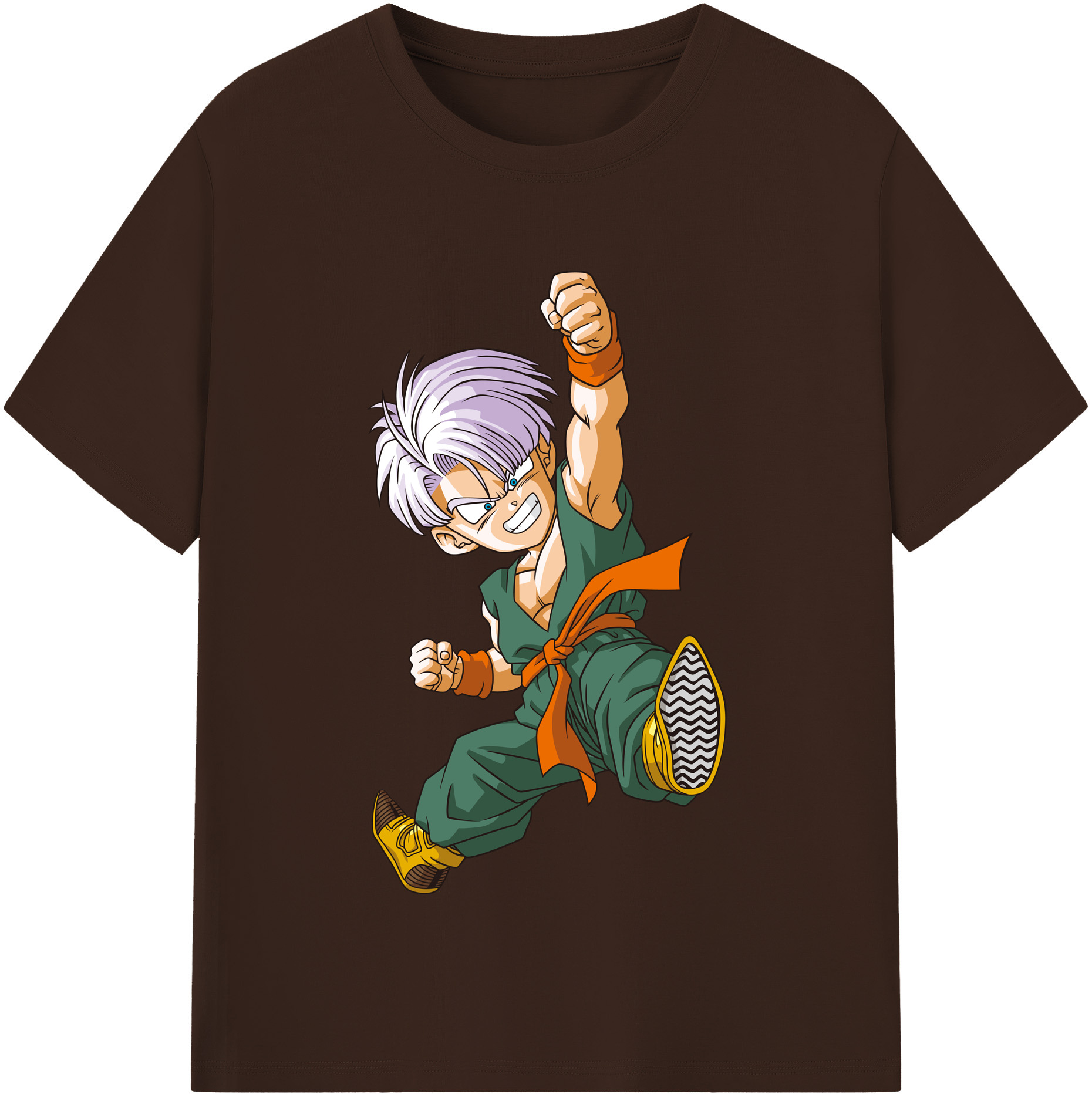 （画像用） ドラゴンボール トランクス（Torankusu）DRAGON BALL Trunks 綿100％半袖Tシャツ（フロントプリント）