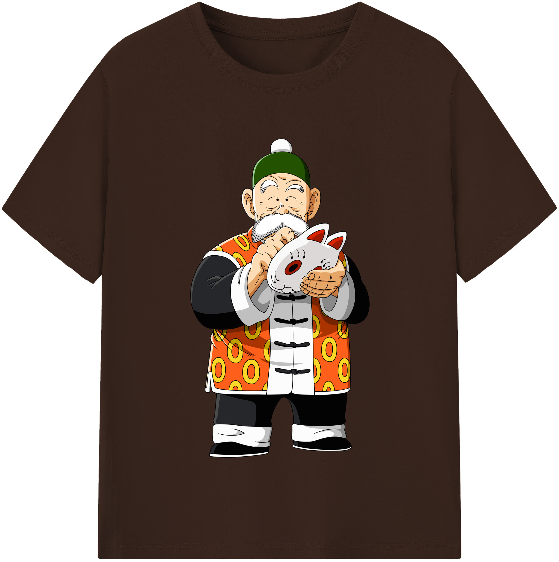 （画像用） ドラゴンボール 亀仙人（かめせんにん） DRAGON BALL Master Roshi Kame Sennin 綿100％半袖Tシャツ（フロントプリント）