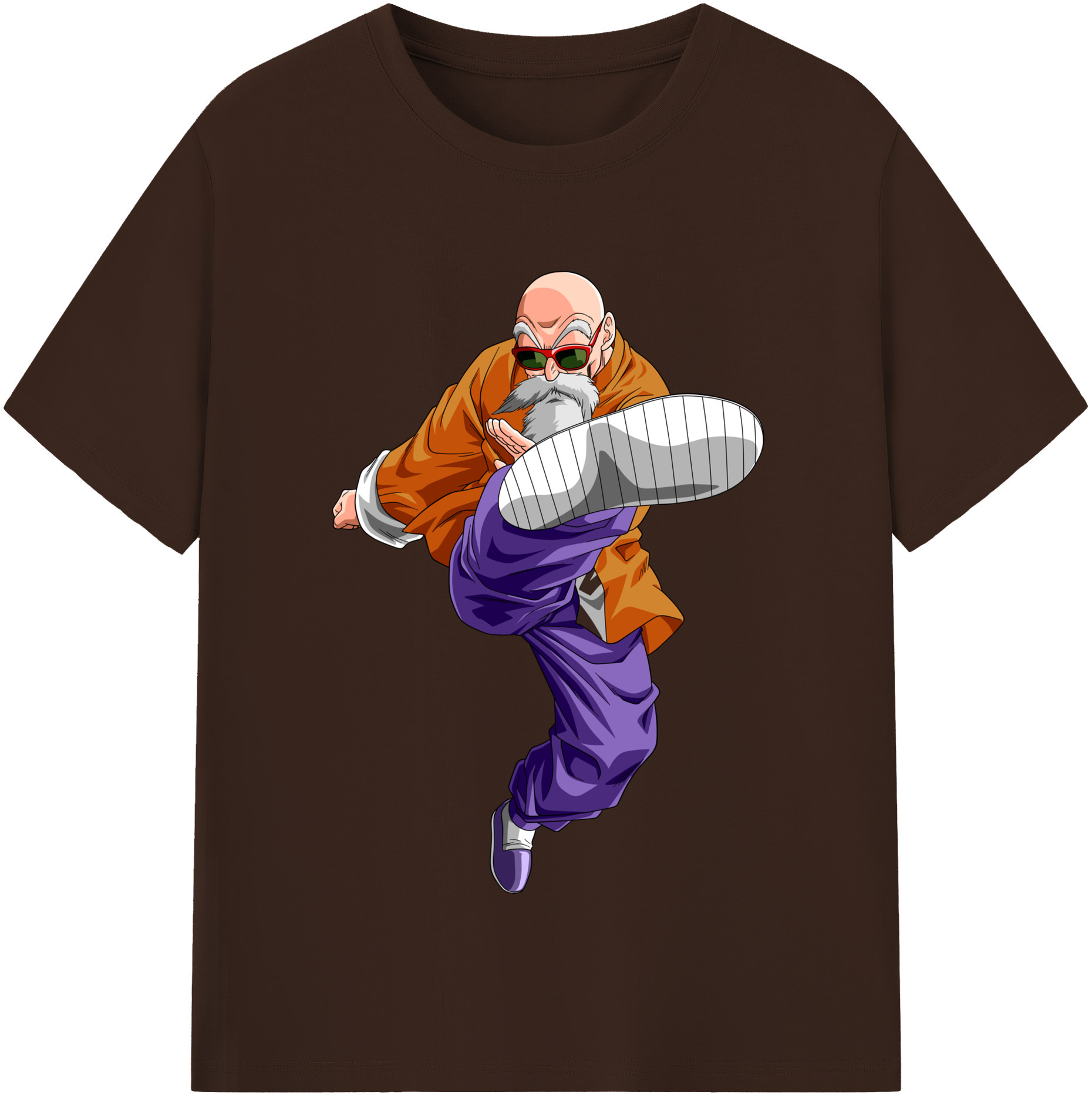 （画像用） ドラゴンボール 亀仙人（かめせんにん） DRAGON BALL Master Roshi Kame Sennin 綿100％半袖Tシャツ（フロントプリント）
