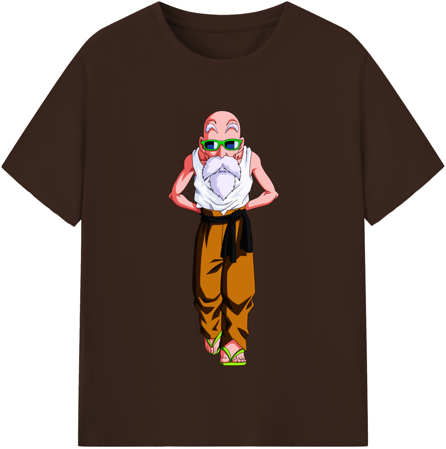 （画像用） ドラゴンボール 亀仙人（かめせんにん） DRAGON BALL Master Roshi Kame Sennin 綿100％半袖Tシャツ（フロントプリント）