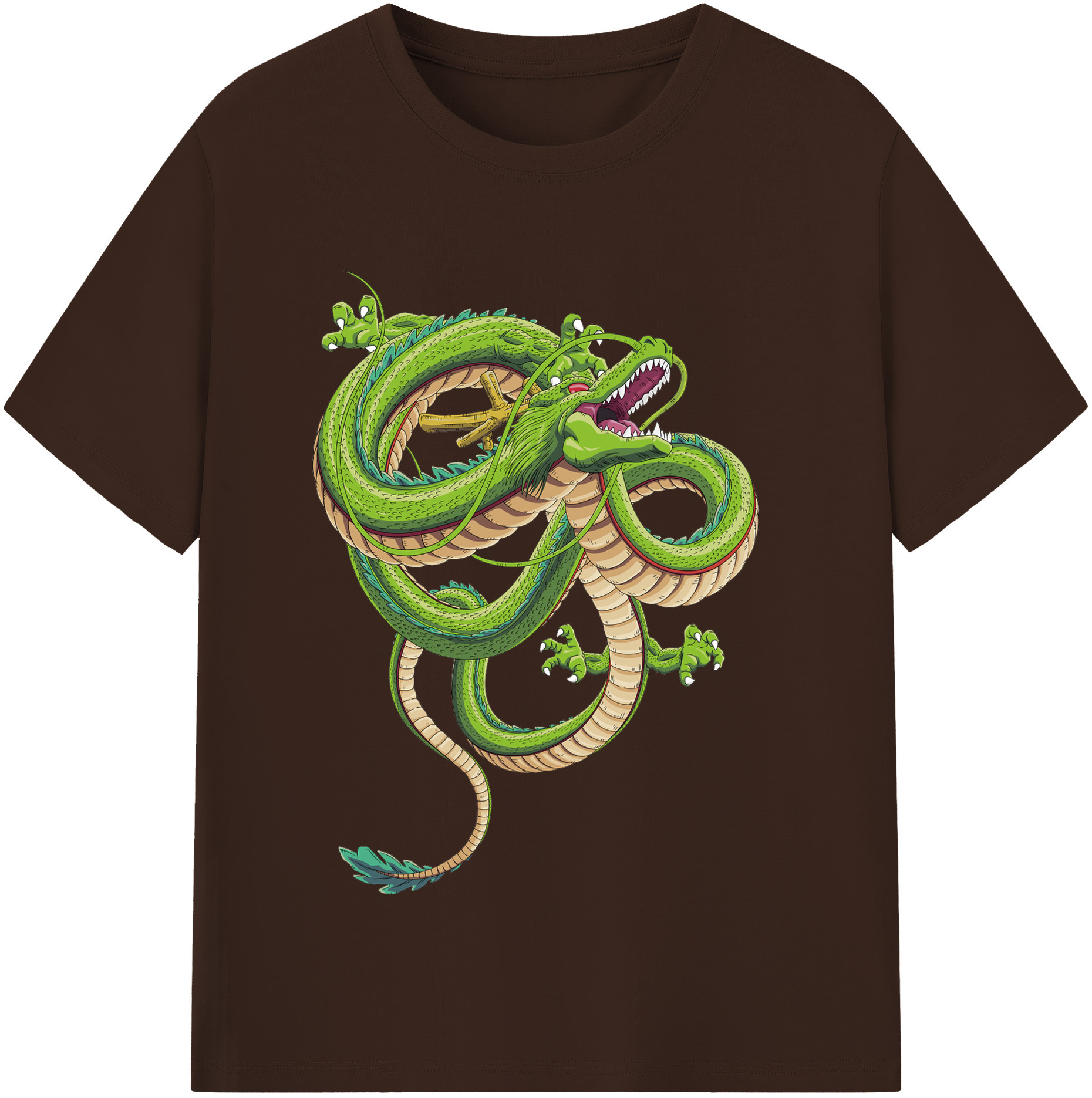 （画像用） ドラゴンボール 神龍 シェンロン DRAGON BALL Shenron 綿100％半袖Tシャツ（フロントプリント）