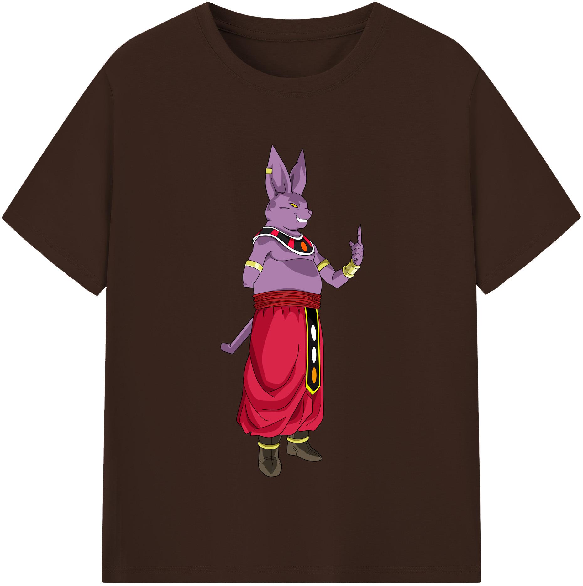 （画像用） ドラゴンボール シャンパ DRAGON BALL Champa 綿100％半袖Tシャツ（フロントプリント）