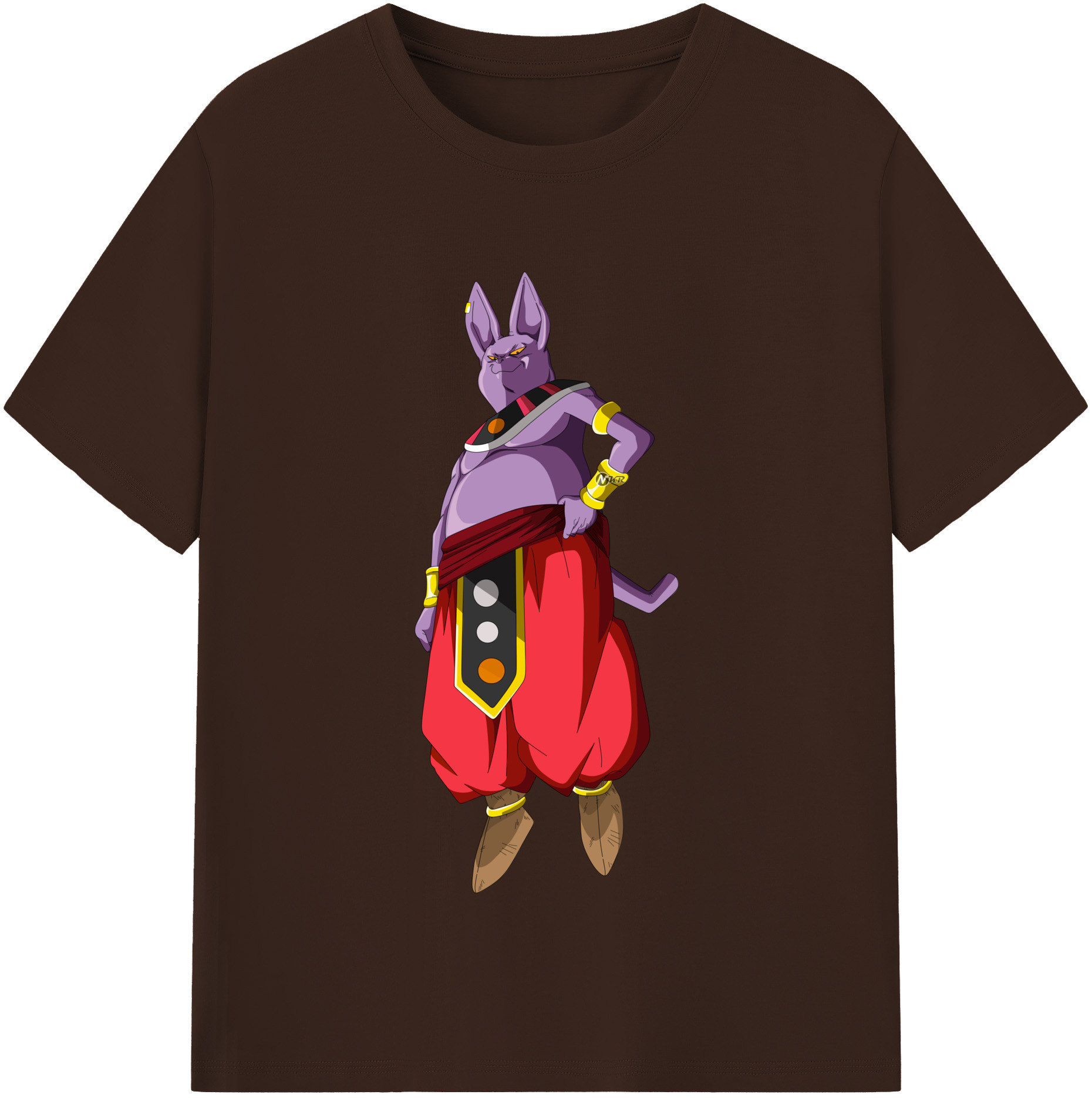 （画像用） ドラゴンボール シャンパ DRAGON BALL Champa 綿100％半袖Tシャツ（フロントプリント）