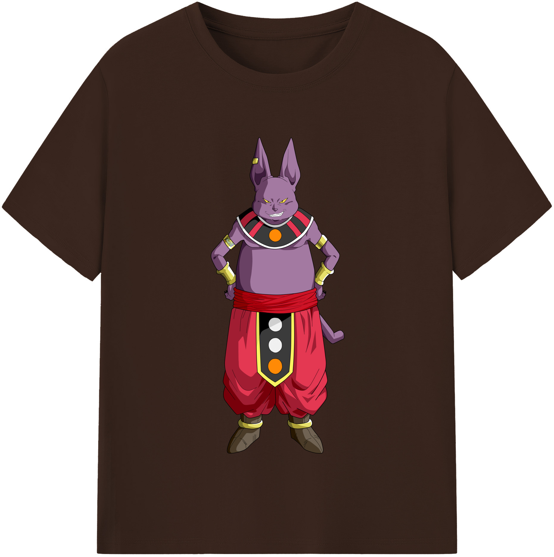 （画像用） ドラゴンボール シャンパ DRAGON BALL Champa 綿100％半袖Tシャツ（フロントプリント）