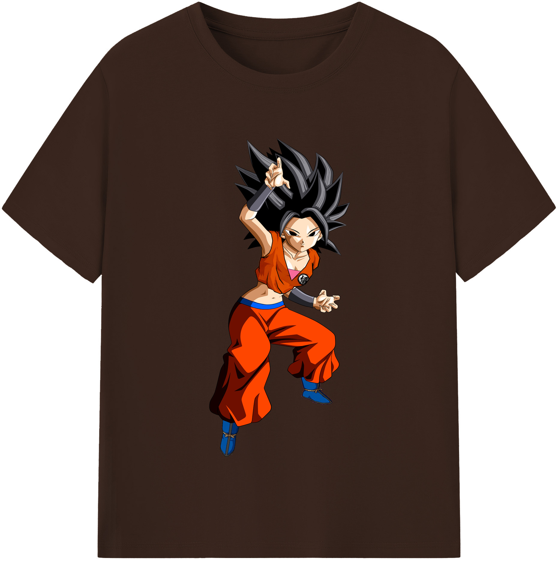 （画像用） ドラゴンボール カリフラ DRAGON BALL Caulifla 綿100％半袖Tシャツ（フロントプリント）