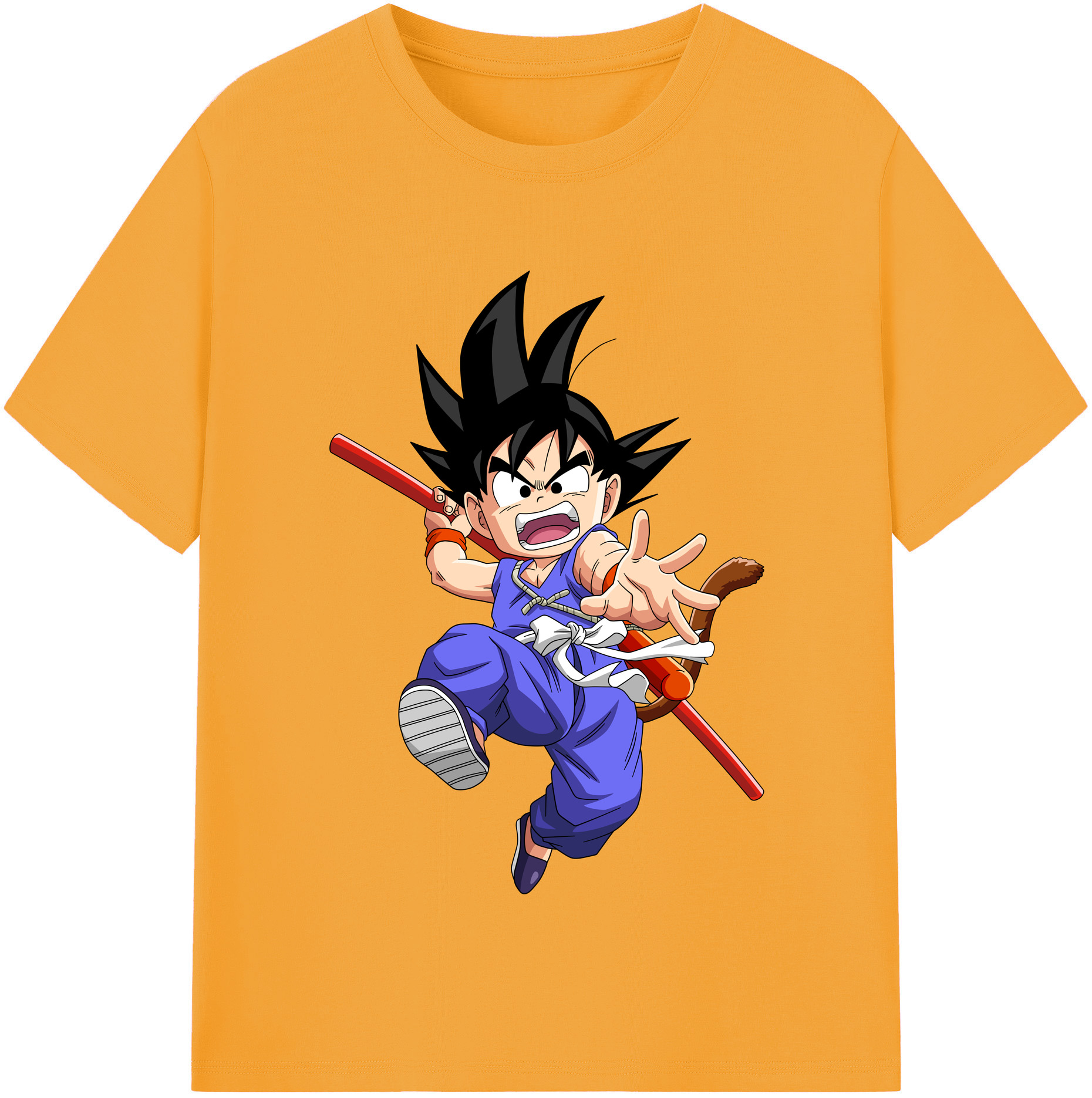 （画像用） ドラゴンボール 孫悟空（そん ごくう）Son Goku カカロット DRAGON BALL Kakarotto 綿100％半袖Tシャツ（フロントプリント）