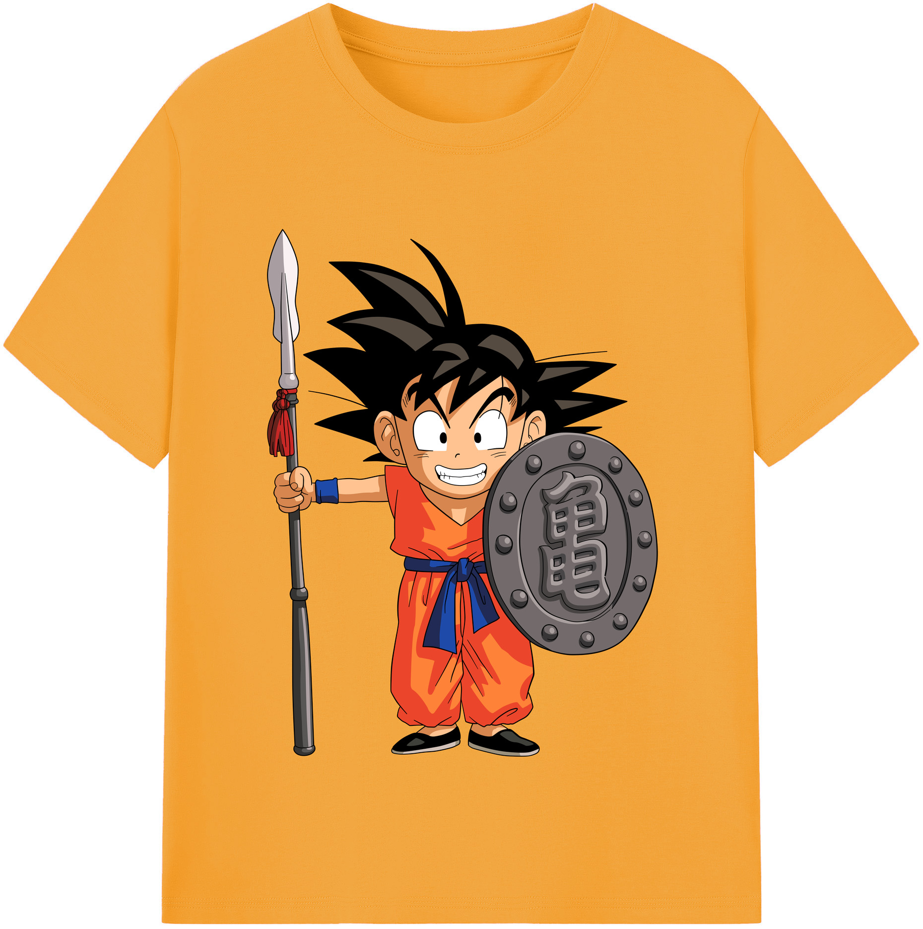 （画像用） ドラゴンボール 孫悟空（そん ごくう）Son Goku カカロット DRAGON BALL Kakarotto 綿100％半袖Tシャツ（フロントプリント）