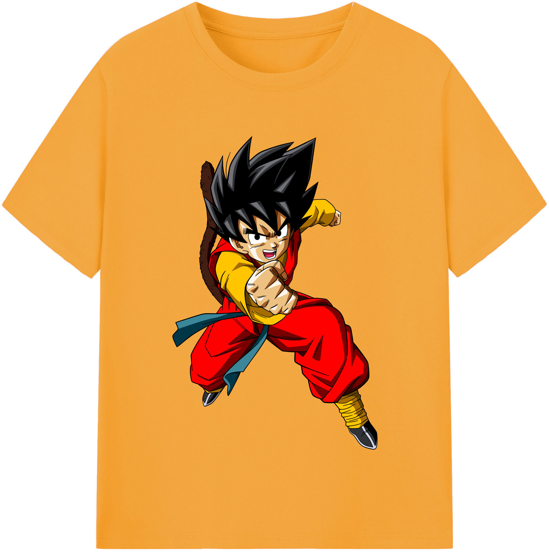 （画像用） ドラゴンボール 孫悟空（そん ごくう）Son Goku カカロット DRAGON BALL Kakarotto 綿100％半袖Tシャツ（フロントプリント）