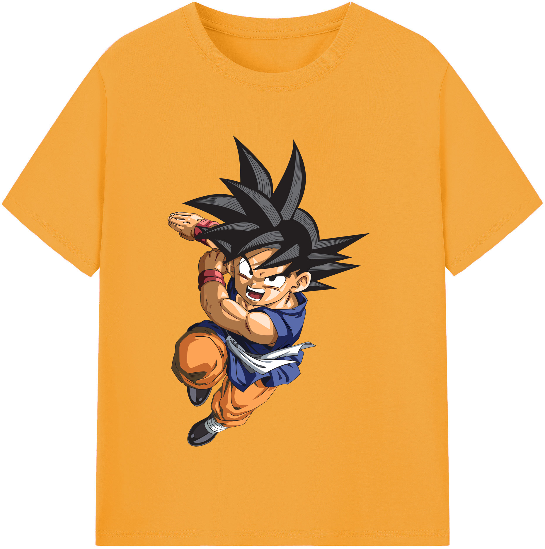 （画像用） ドラゴンボール 孫悟空（そん ごくう）Son Goku カカロット DRAGON BALL Kakarotto 綿100％半袖Tシャツ（フロントプリント）