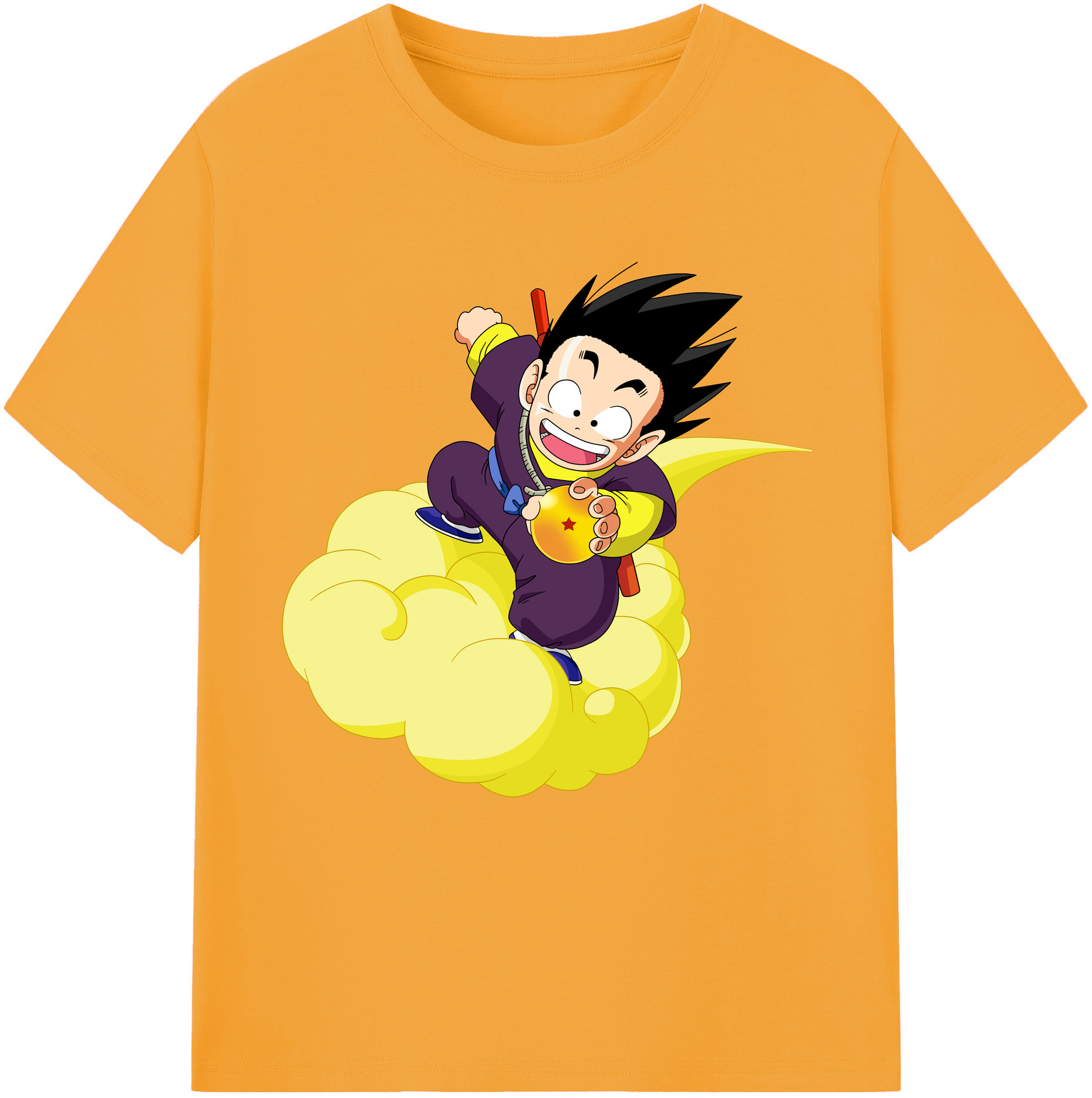 （画像用） ドラゴンボール 孫悟空（そん ごくう）Son Goku カカロット DRAGON BALL Kakarotto 綿100％半袖Tシャツ（フロントプリント）