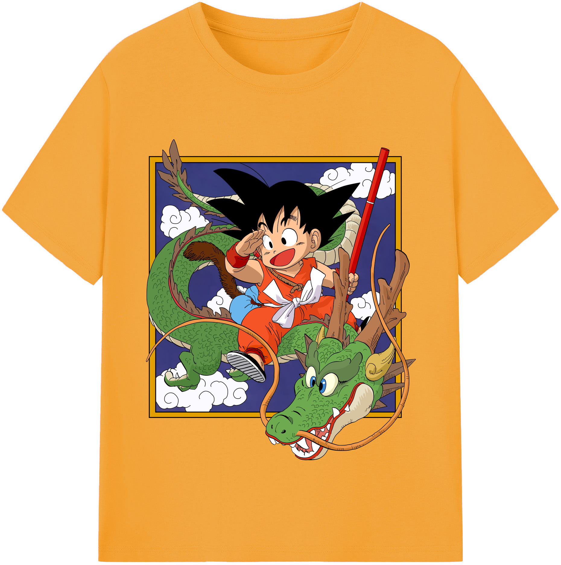 （画像用） ドラゴンボール 孫悟空（そん ごくう）Son Goku カカロット DRAGON BALL Kakarotto 綿100％半袖Tシャツ（フロントプリント）