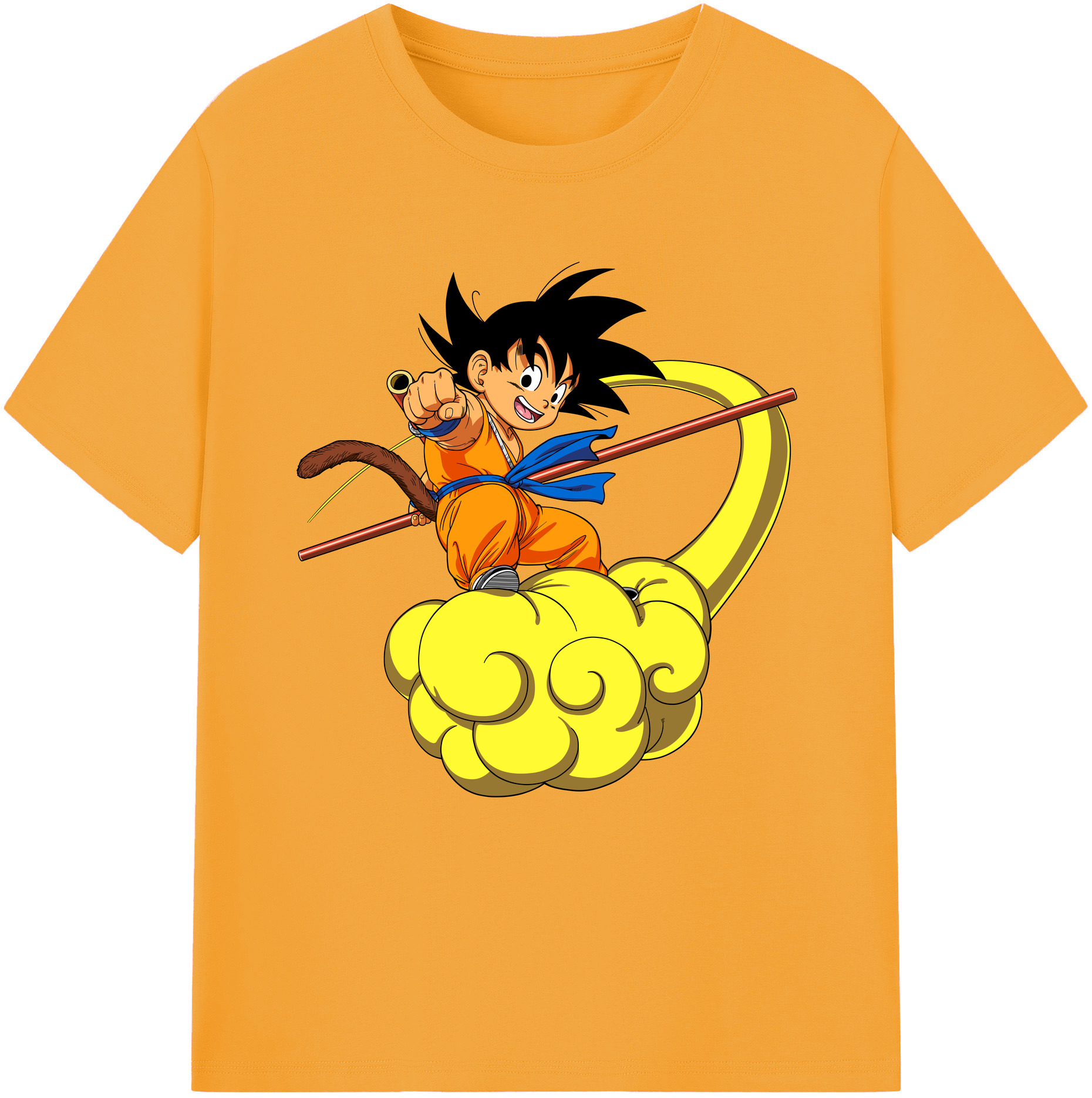 （画像用） ドラゴンボール 孫悟空（そん ごくう）Son Goku カカロット DRAGON BALL Kakarotto 綿100％半袖Tシャツ（フロントプリント）