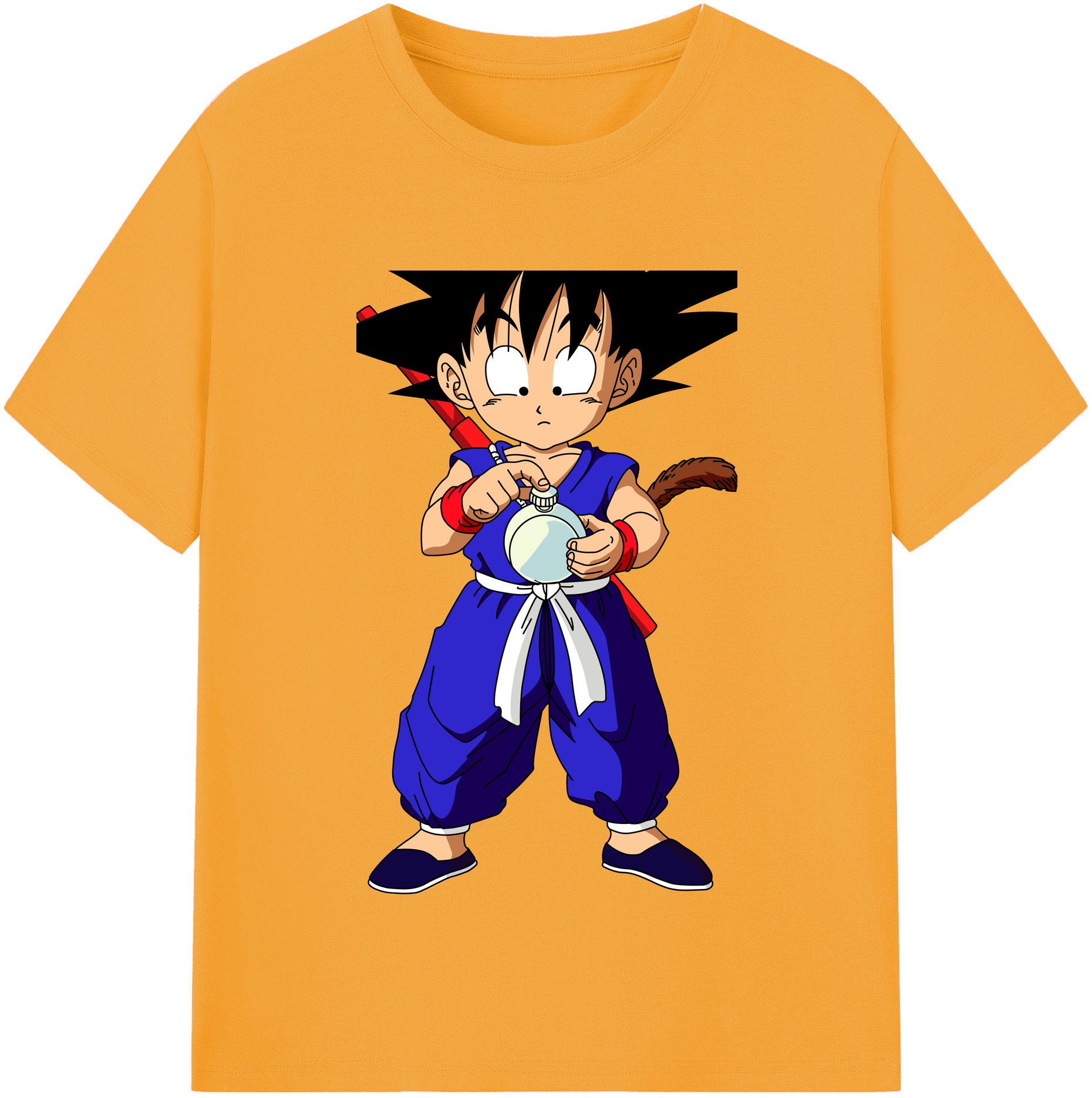 （画像用） ドラゴンボール 孫悟空（そん ごくう）Son Goku カカロット DRAGON BALL Kakarotto 綿100％半袖Tシャツ（フロントプリント）